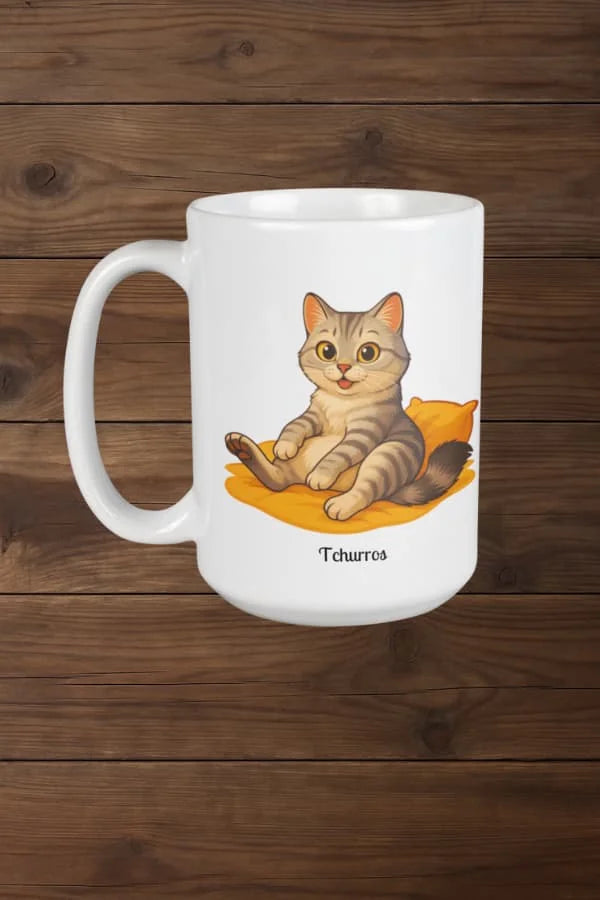 Fellnasen Papa Katze Tasse  - Eigenes Bild + Name