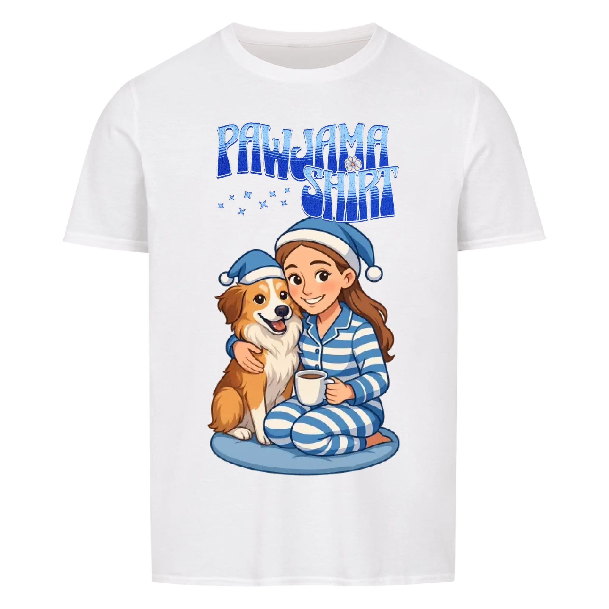 Retro PAW-jama Shirt - Katzen & Hunde - Basic Shirt Unisex