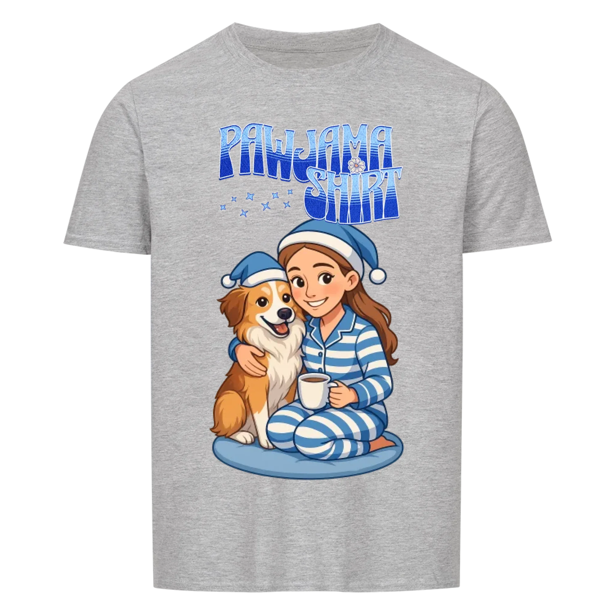 Retro PAW-jama Shirt - Katzen & Hunde - Basic Shirt Unisex