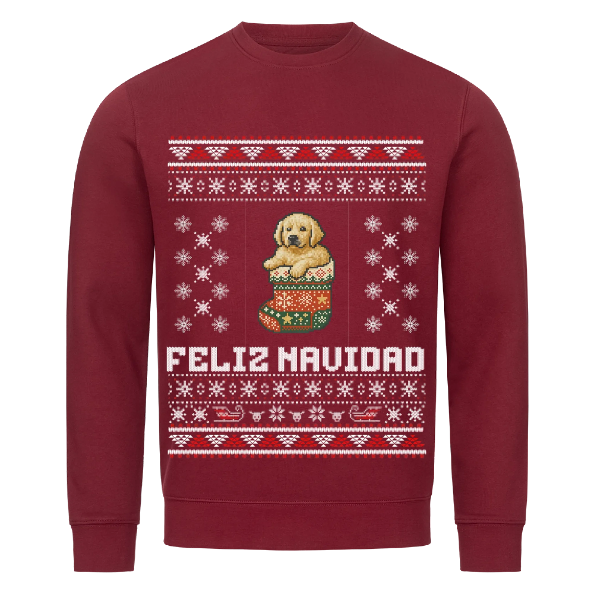 Feliz Navidad - Katzen & Hunde - Individuelles Premium Sweatshirt (Unisex)