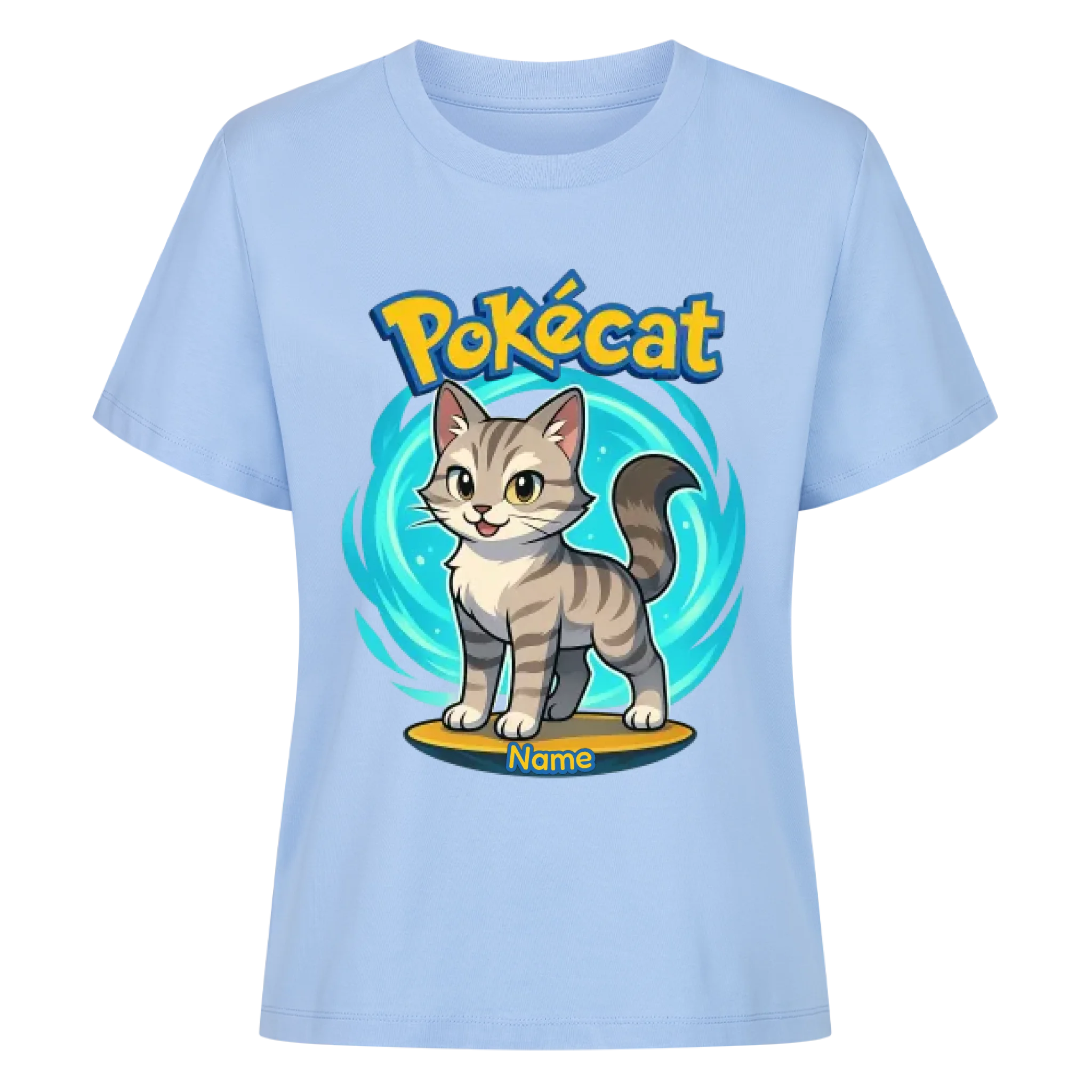 Pokécat Flow Aura - Individuelles Premium T-Shirt