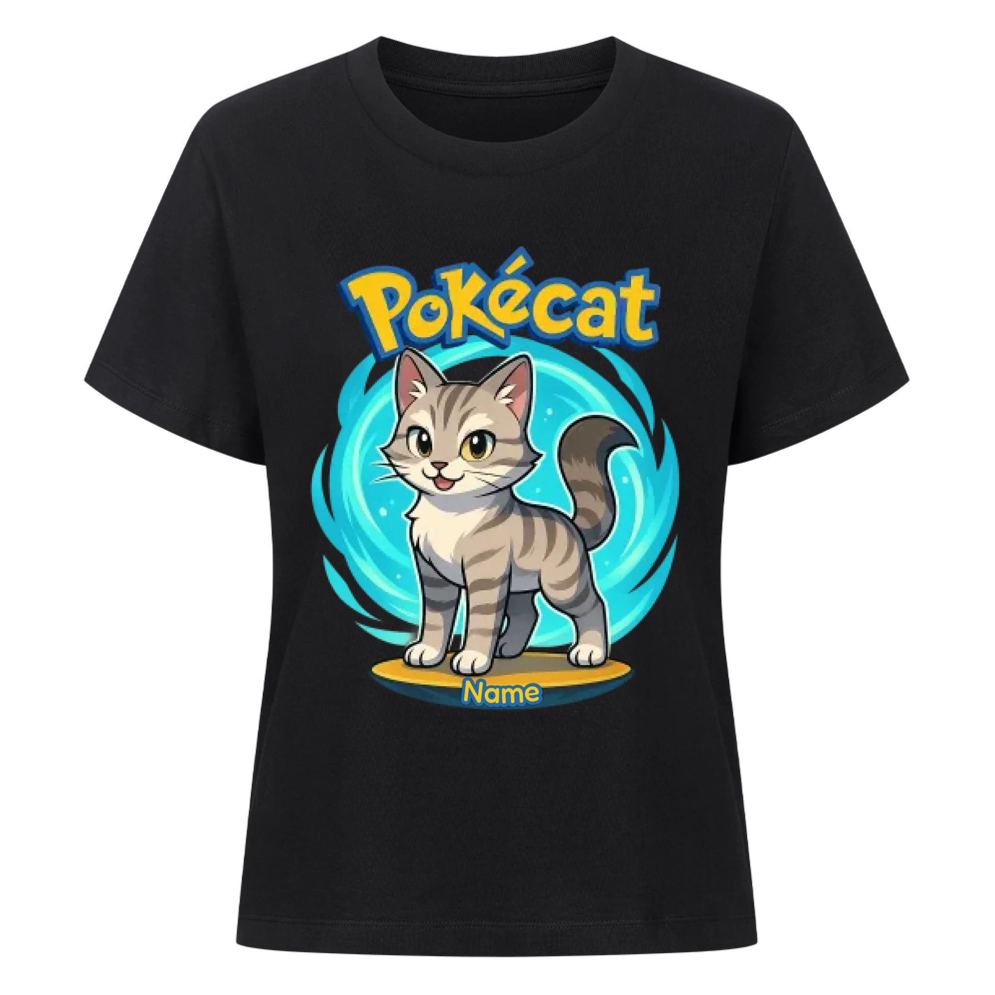 Pokécat Flow Aura - Individuelles Premium T-Shirt