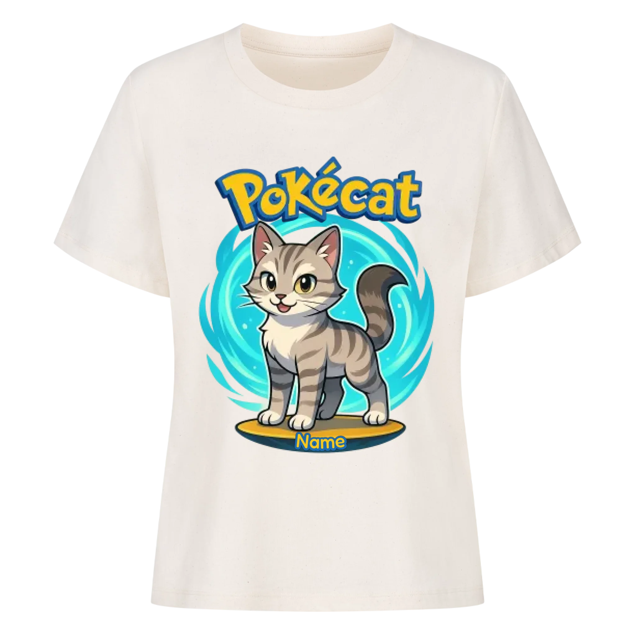 Pokécat Flow Aura - Individuelles Premium T-Shirt