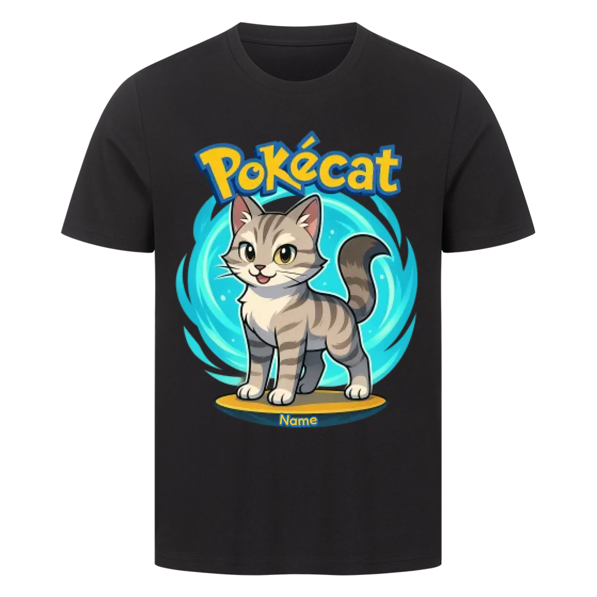 Pokécat Flow Aura - Individuelles Premium T-Shirt