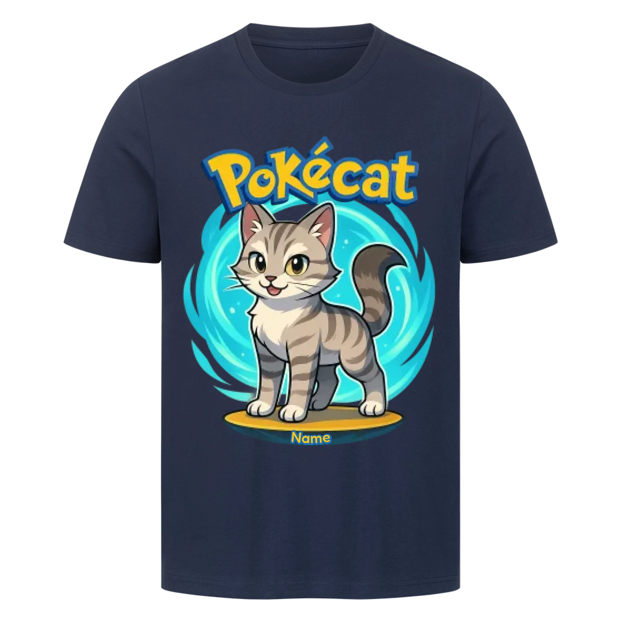 Pokécat Flow Aura - Individuelles Premium T-Shirt