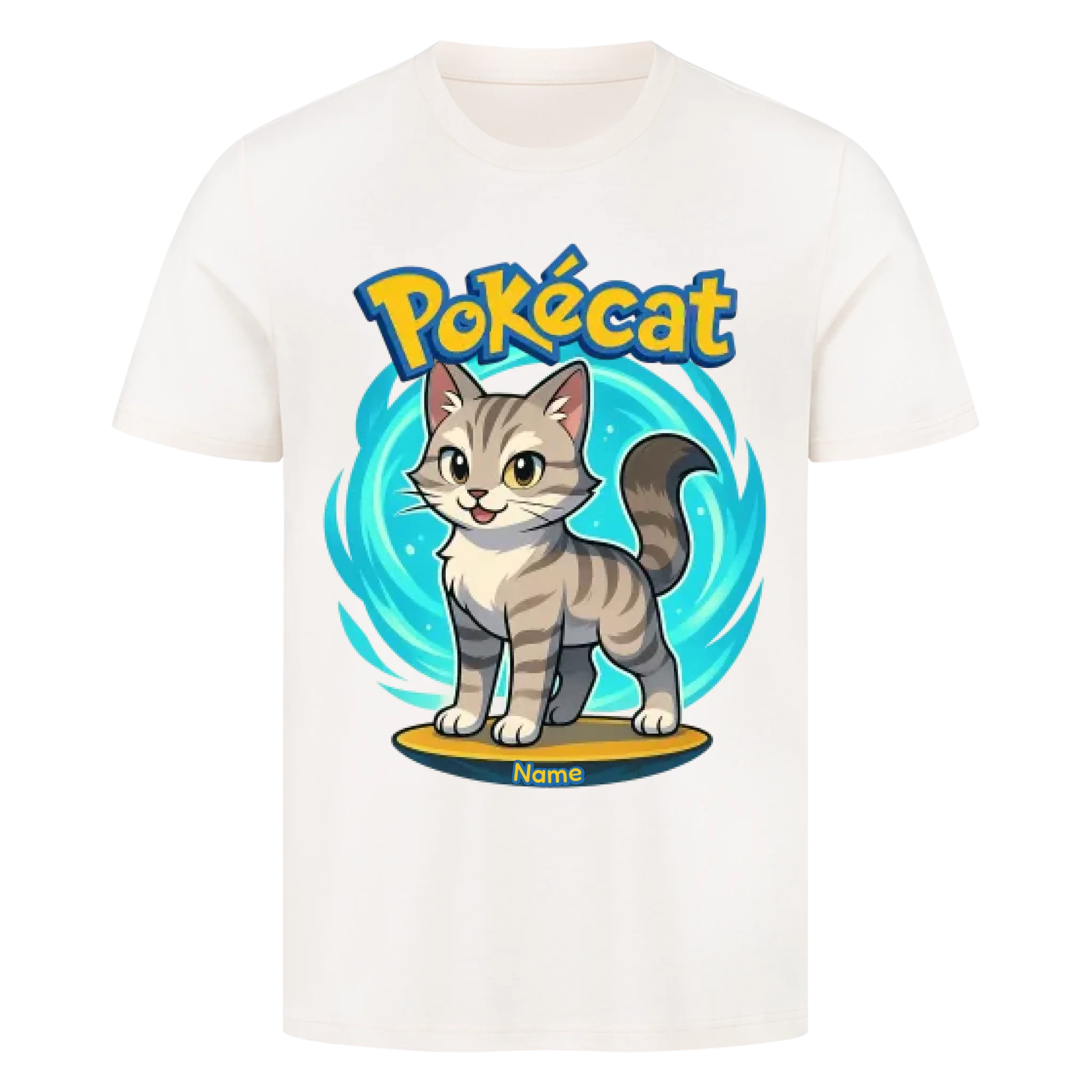 Pokécat Flow Aura - Individuelles Premium T-Shirt