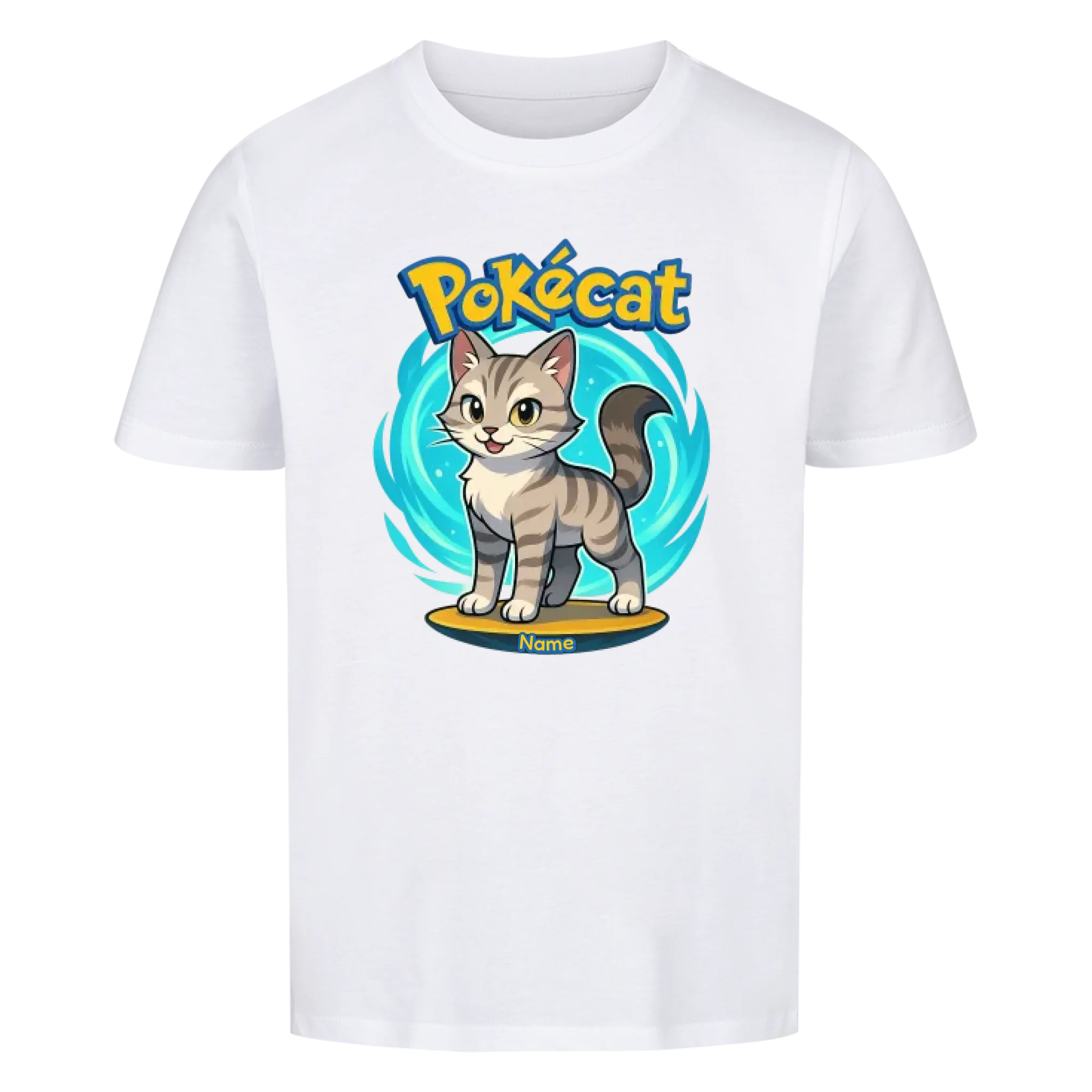 Pokécat Flow Aura - Individuelles Premium T-Shirt