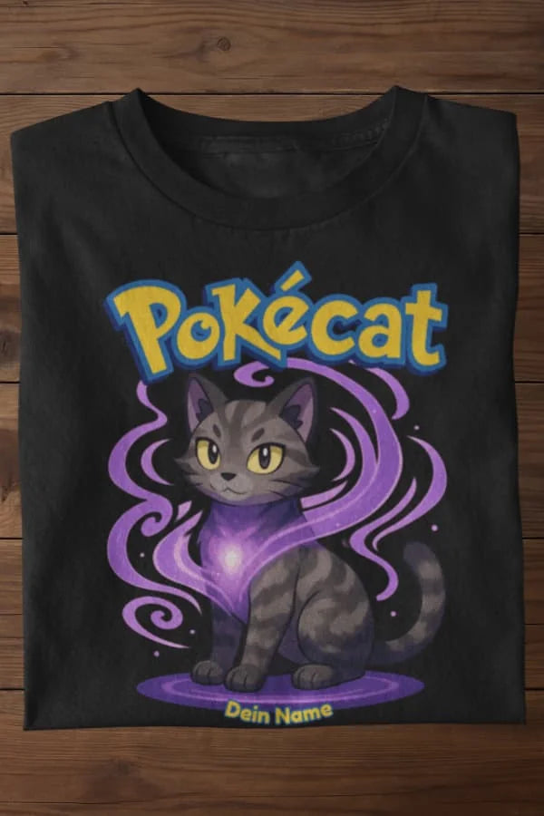 Pokécat Mind Aura - Individuelles Premium T-Shirt