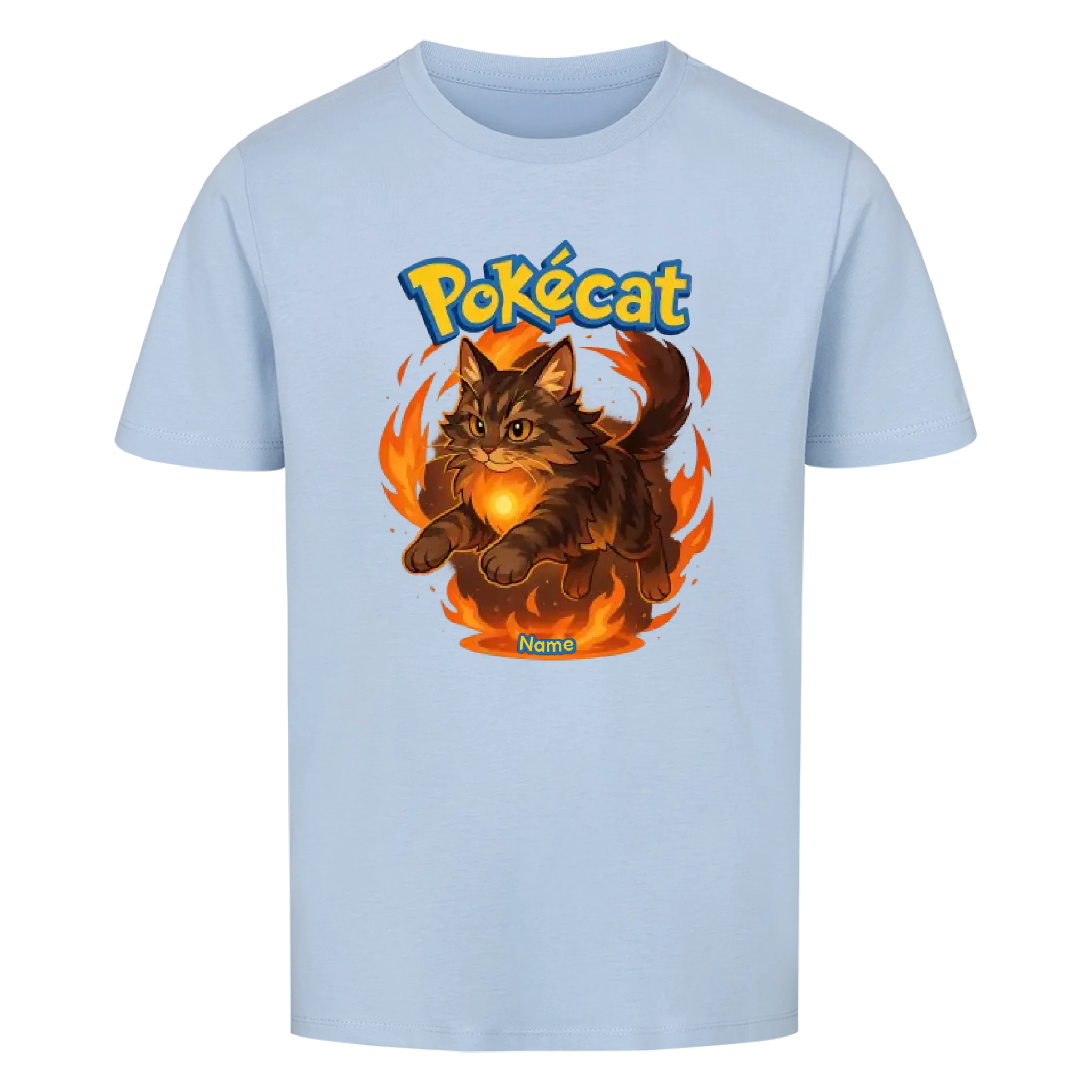 Pokécat Fire Aura - Individuelles Premium T-Shirt