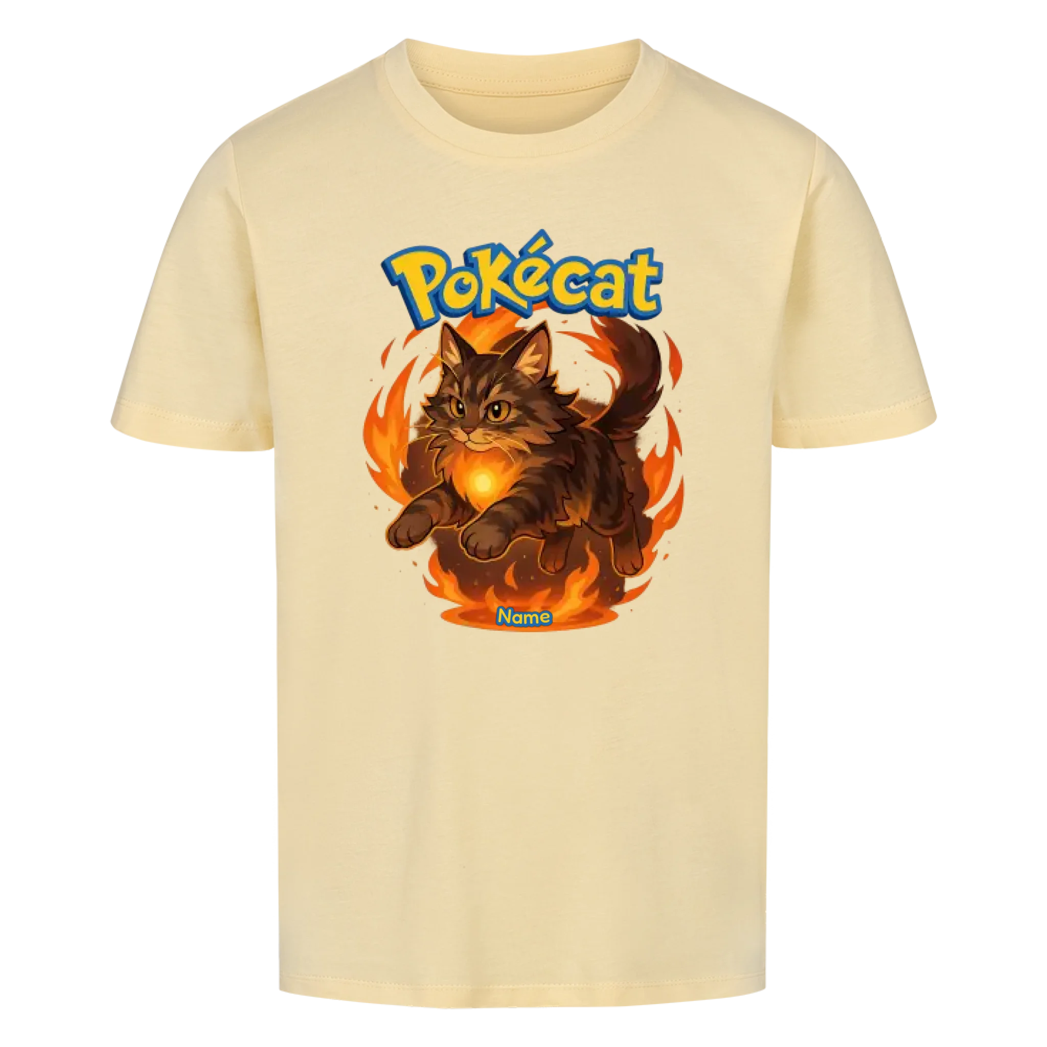 Pokécat Fire Aura - Individuelles Premium T-Shirt
