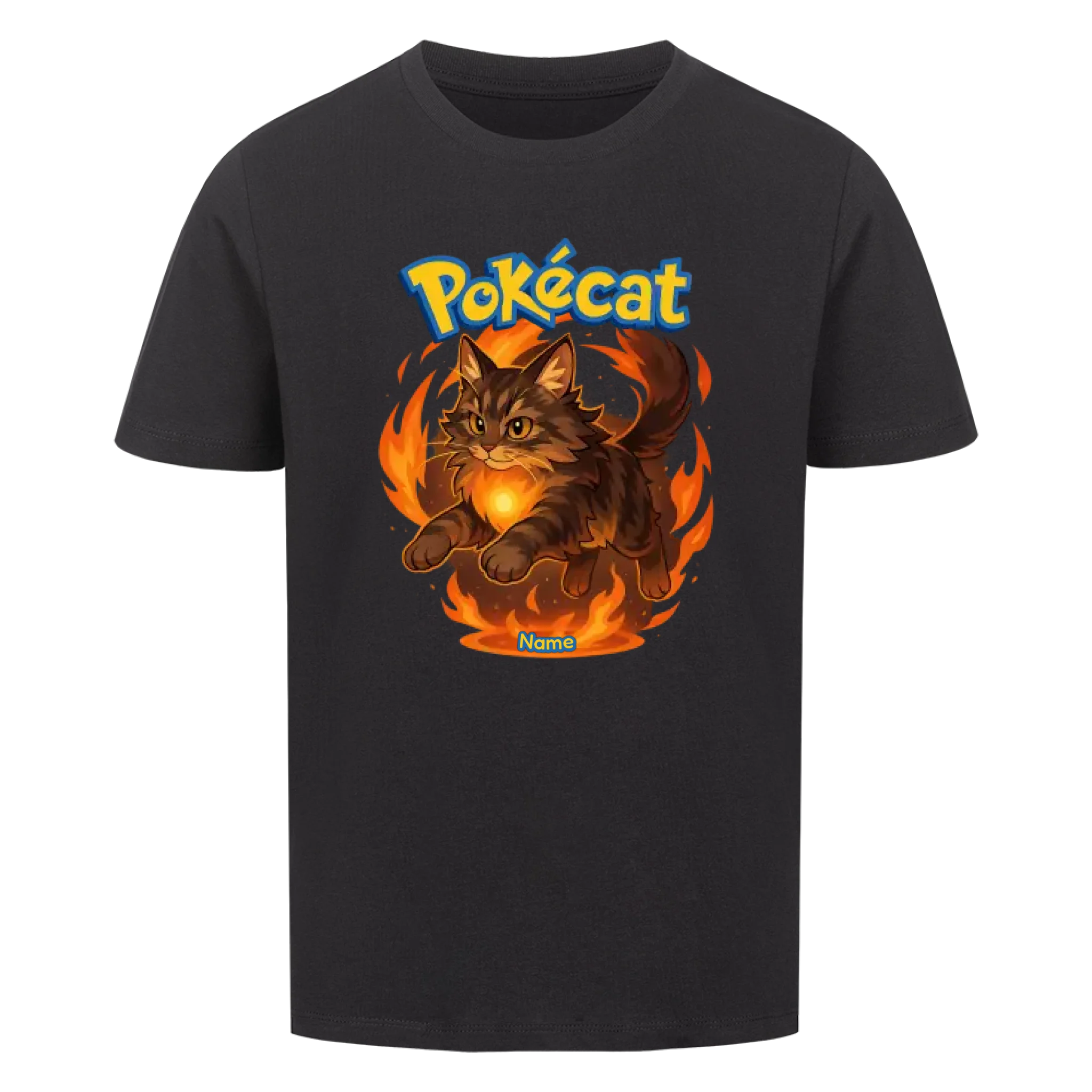 Pokécat Fire Aura - Individuelles Premium T-Shirt