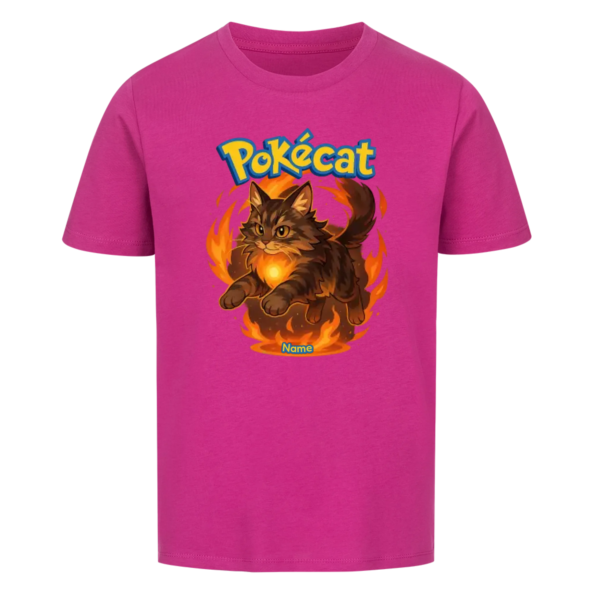 Pokécat Fire Aura - Individuelles Premium T-Shirt