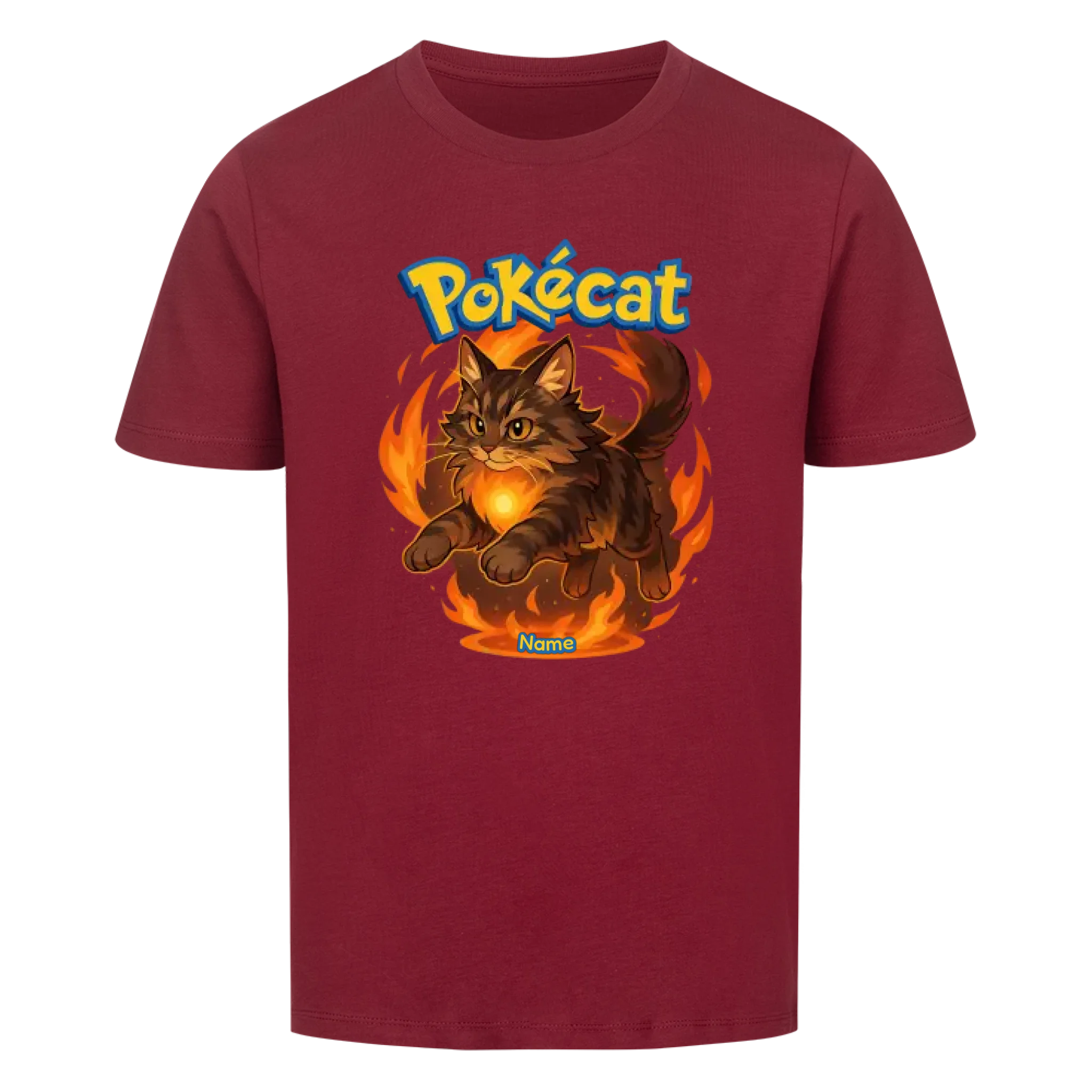 Pokécat Fire Aura - Individuelles Premium T-Shirt