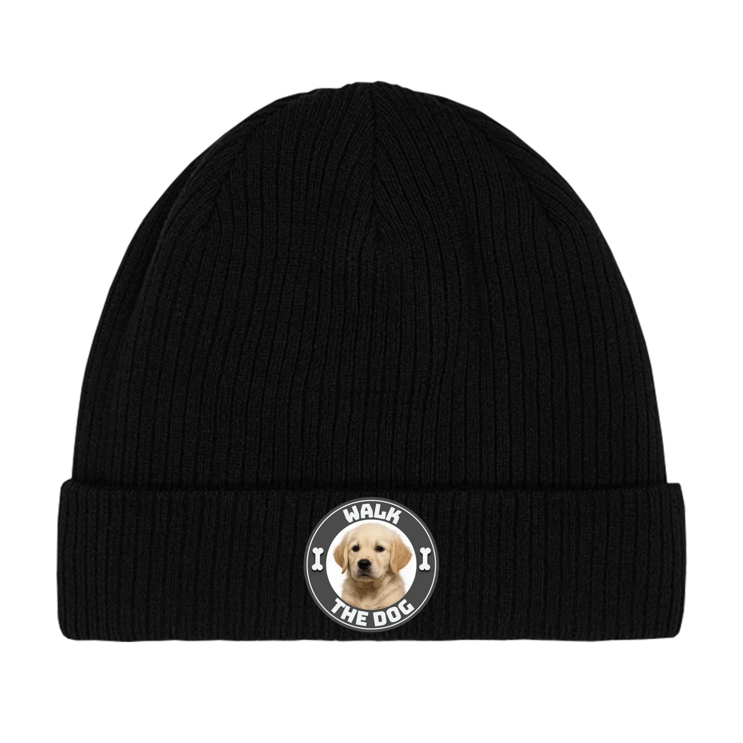 Walk The Dog Beanie - Eigenes Bild