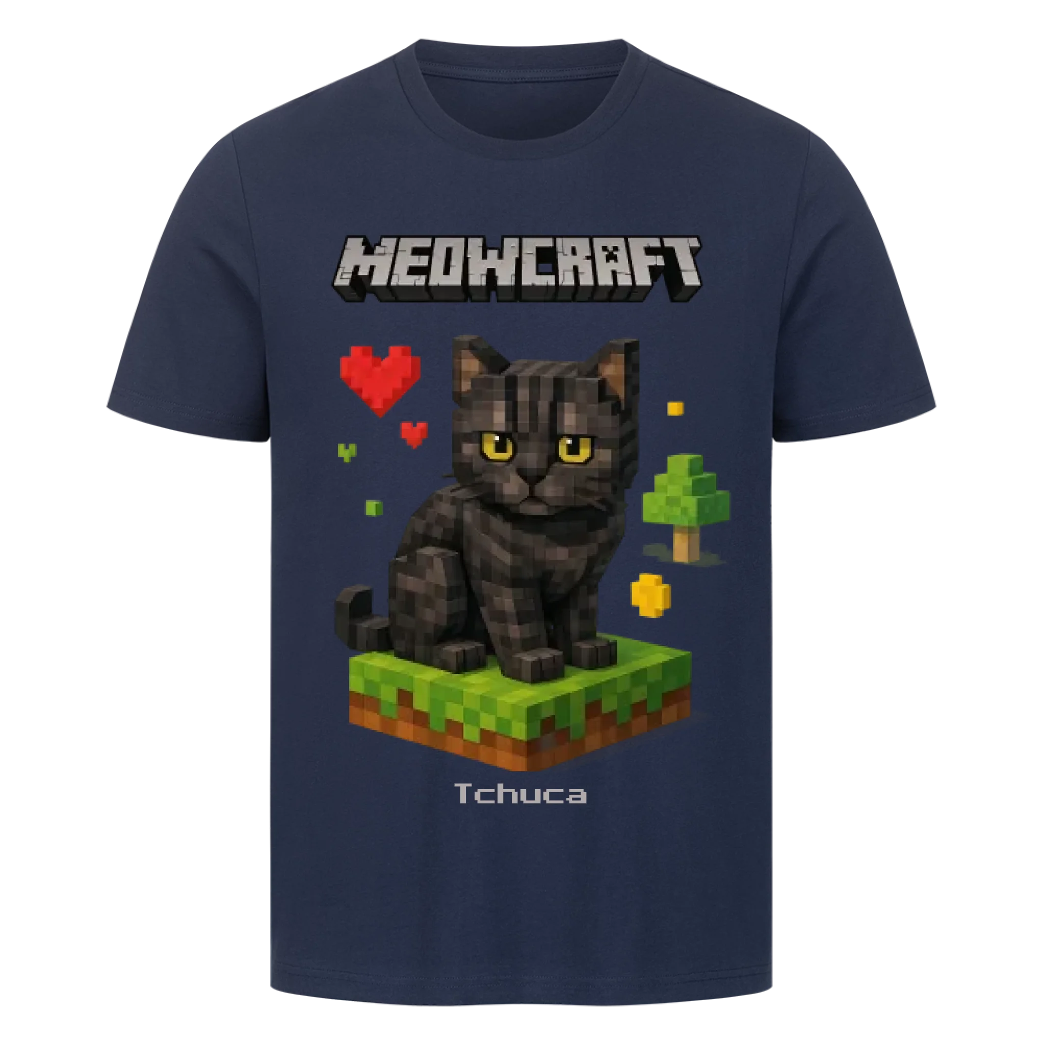Meowcraft - Katzen - Individuelles Premium T-Shirt