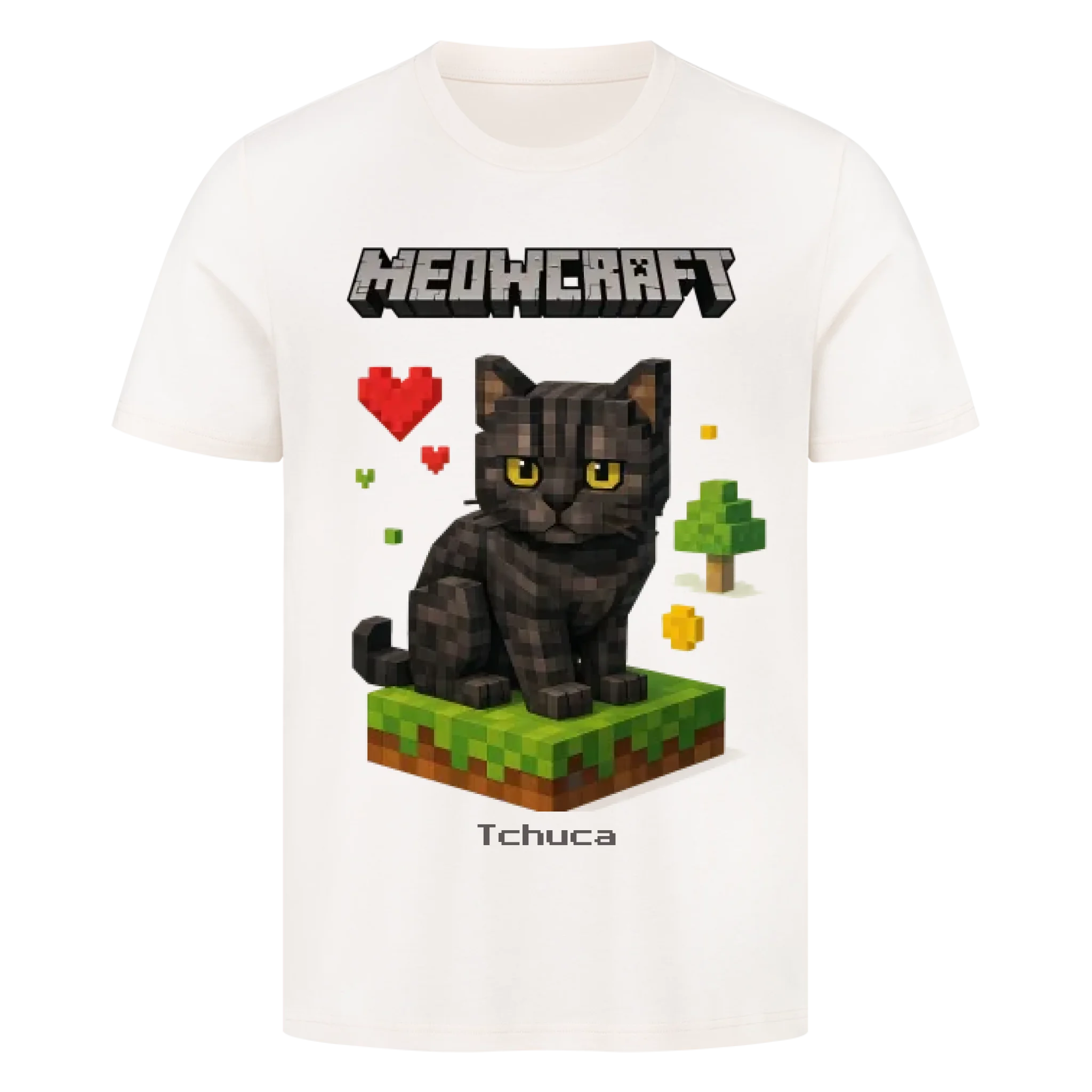 Meowcraft - Katzen - Individuelles Premium T-Shirt