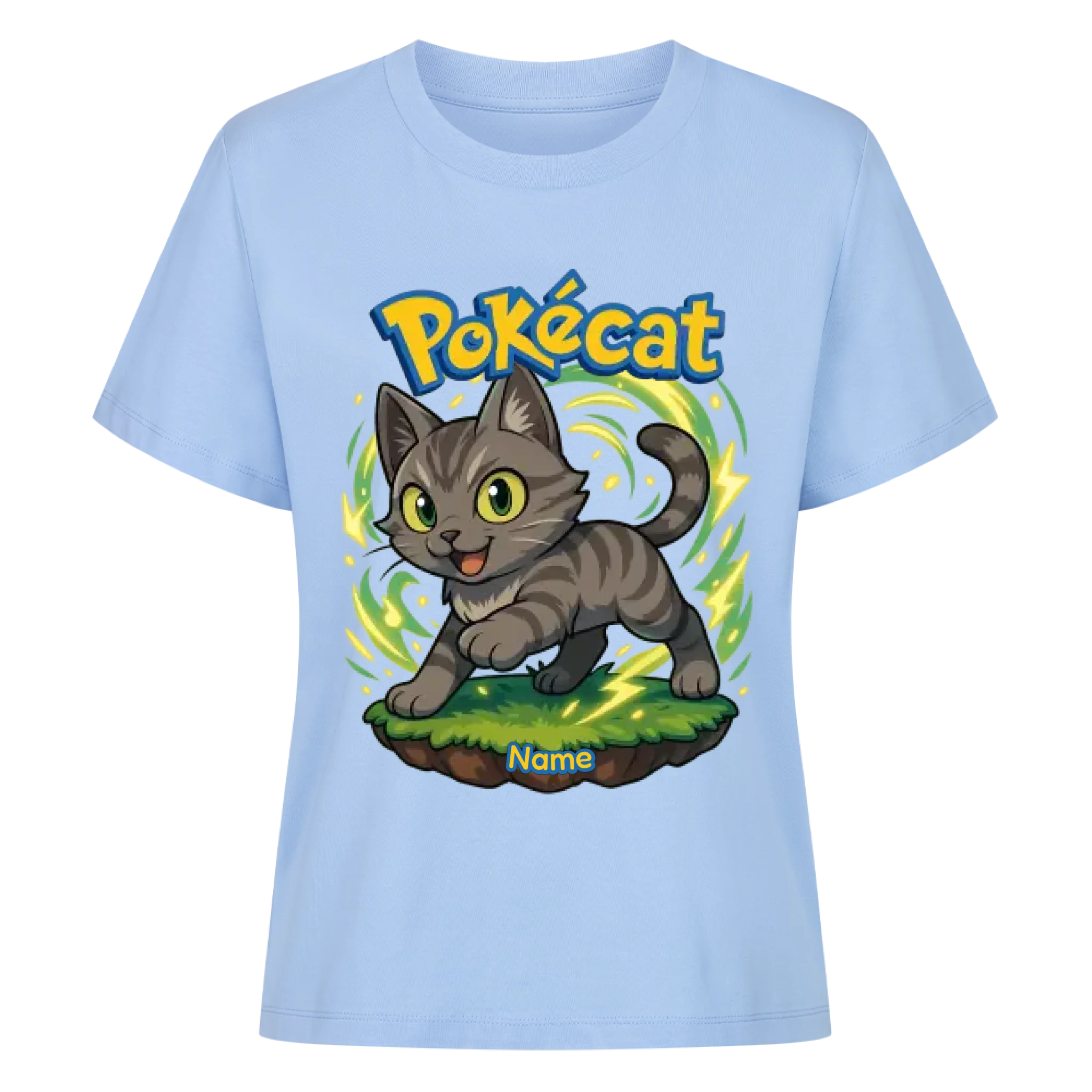 Pokécat - Energy Aura - Individuelles Premium T-Shirt