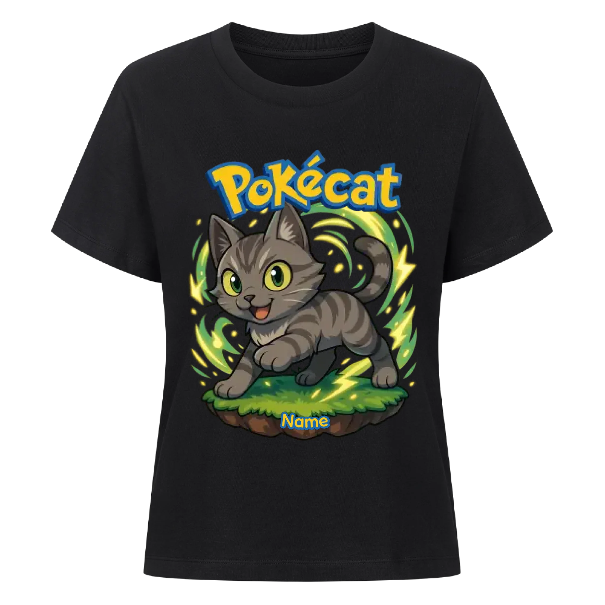 Pokécat - Energy Aura - Individuelles Premium T-Shirt