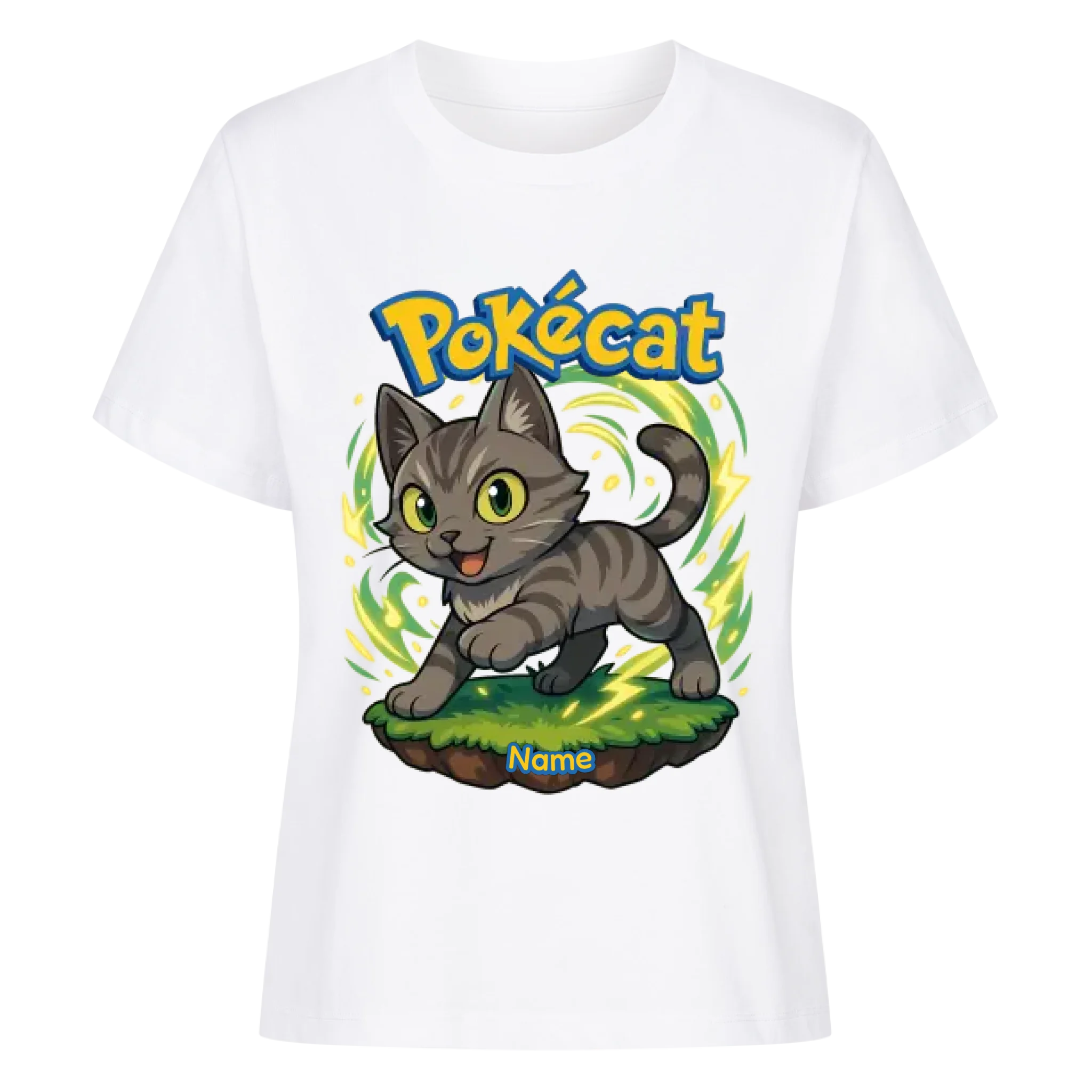 Pokécat - Energy Aura - Individuelles Premium T-Shirt