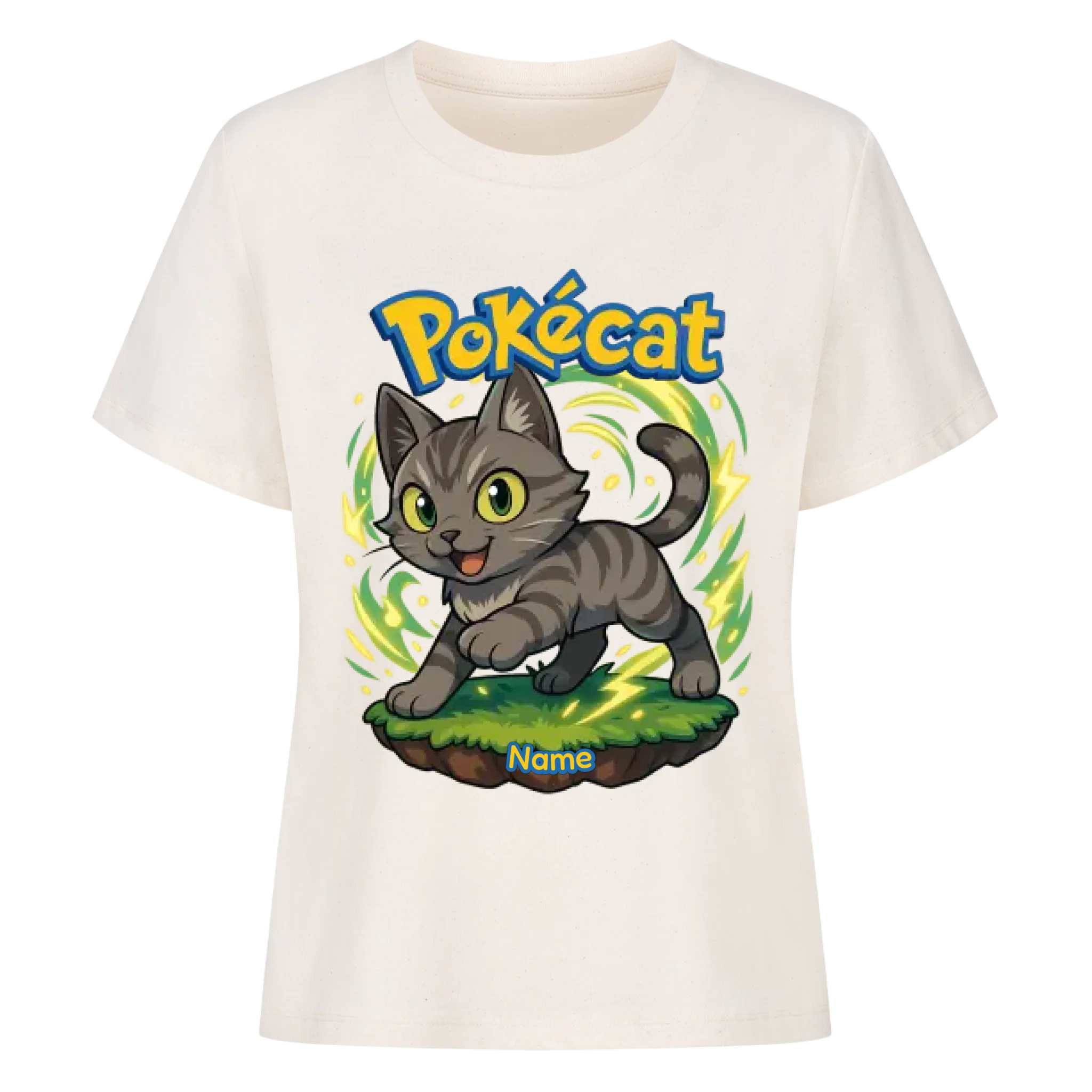 Pokécat - Energy Aura - Individuelles Premium T-Shirt