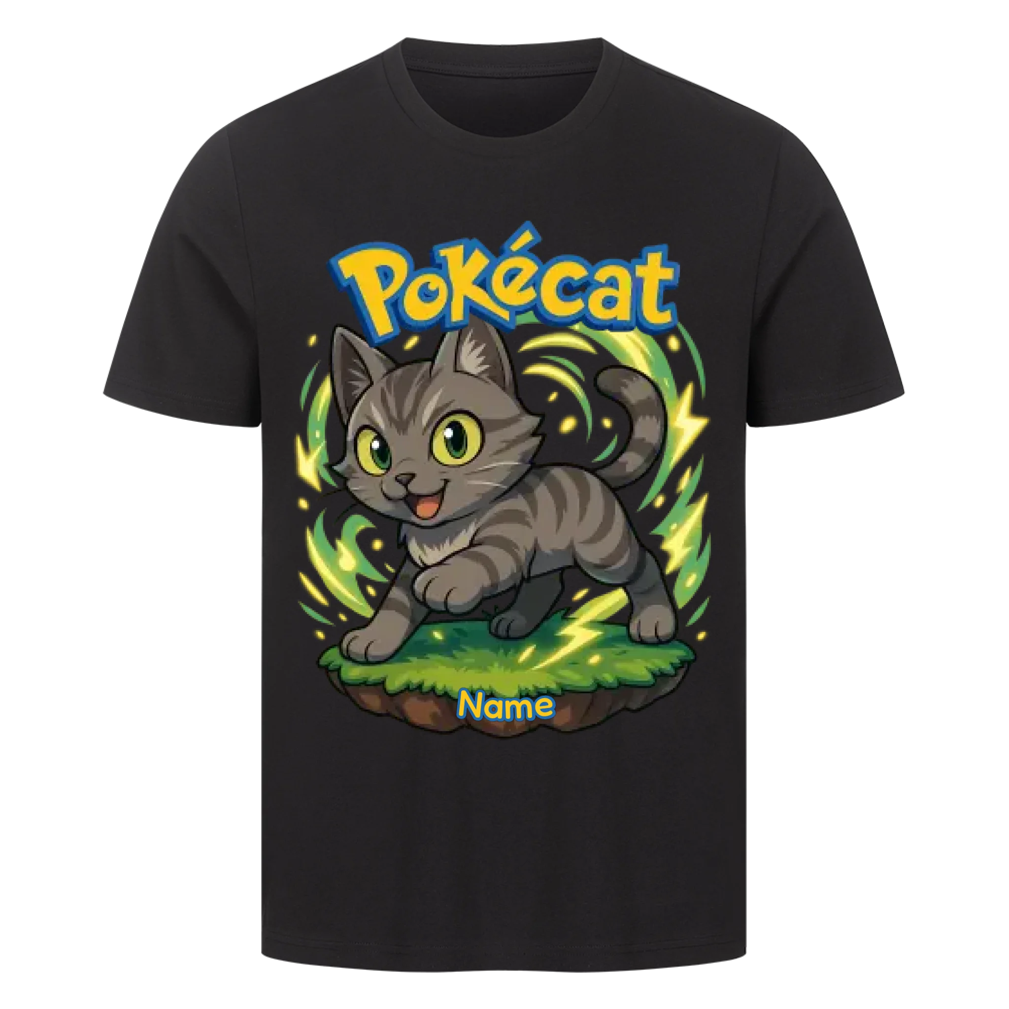 Pokécat - Energy Aura - Individuelles Premium T-Shirt