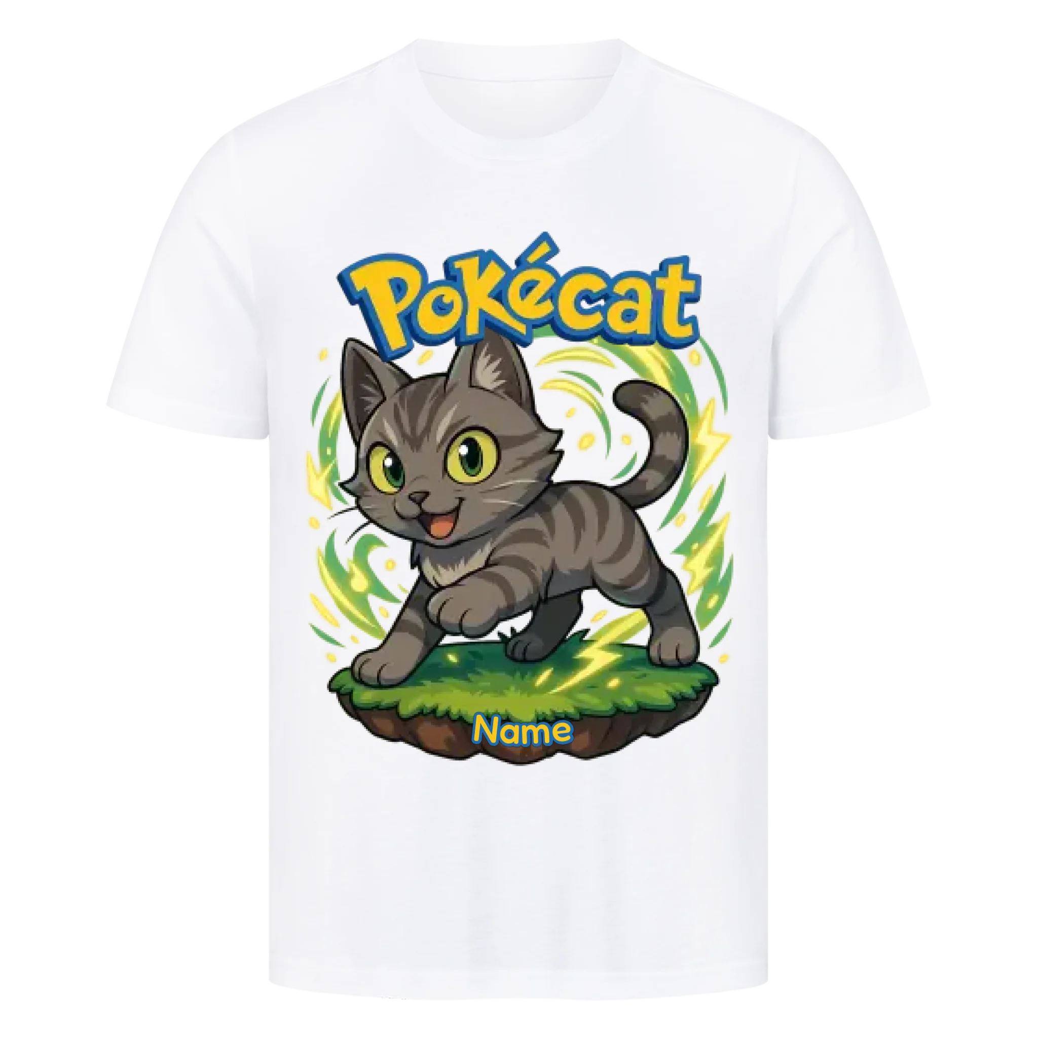 Pokécat - Energy Aura - Individuelles Premium T-Shirt