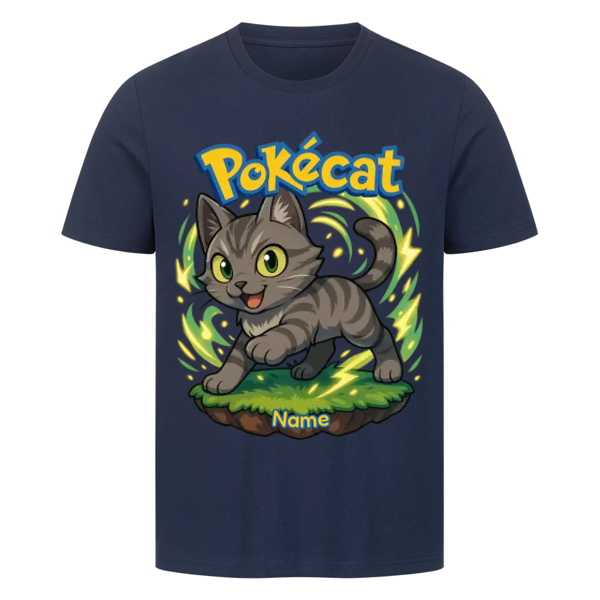 Pokécat - Energy Aura - Individuelles Premium T-Shirt