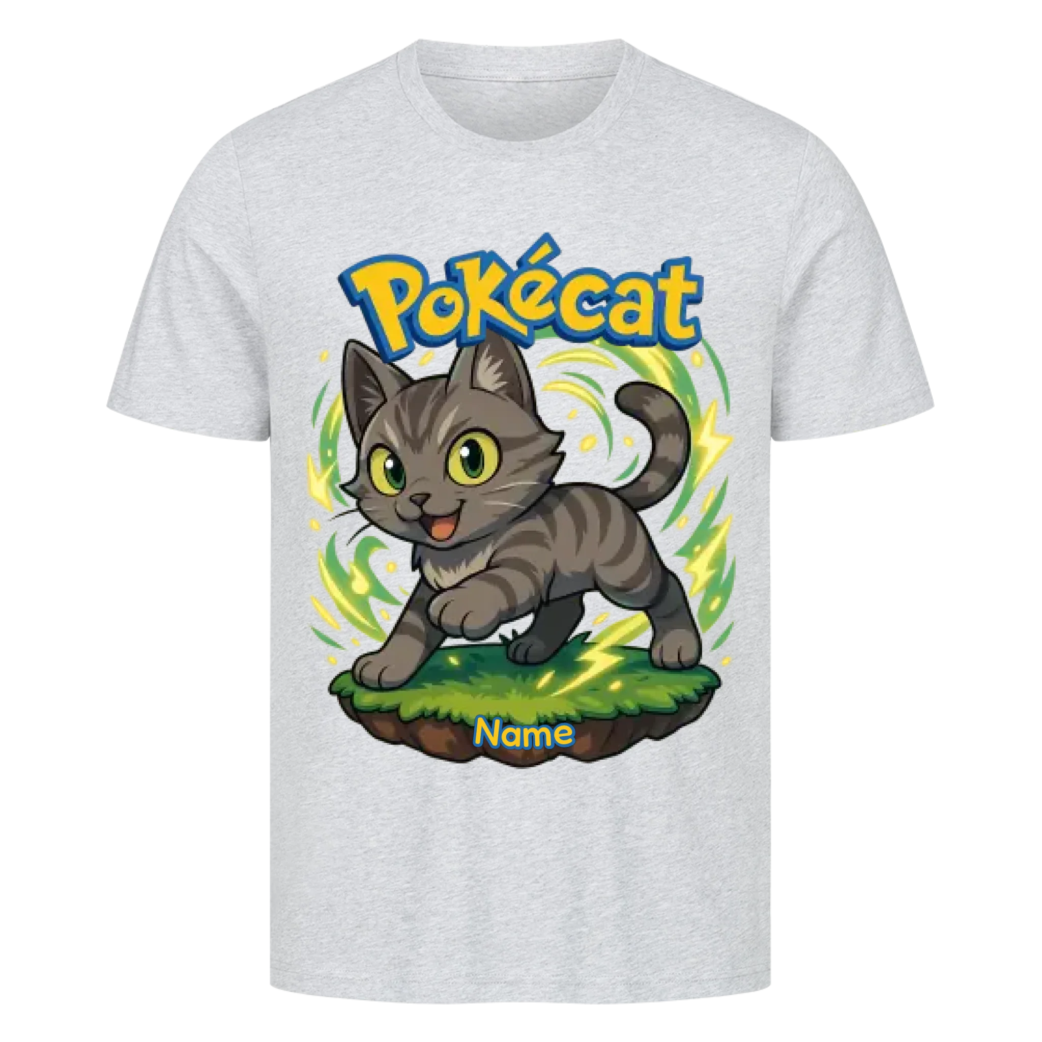 Pokécat - Energy Aura - Individuelles Premium T-Shirt