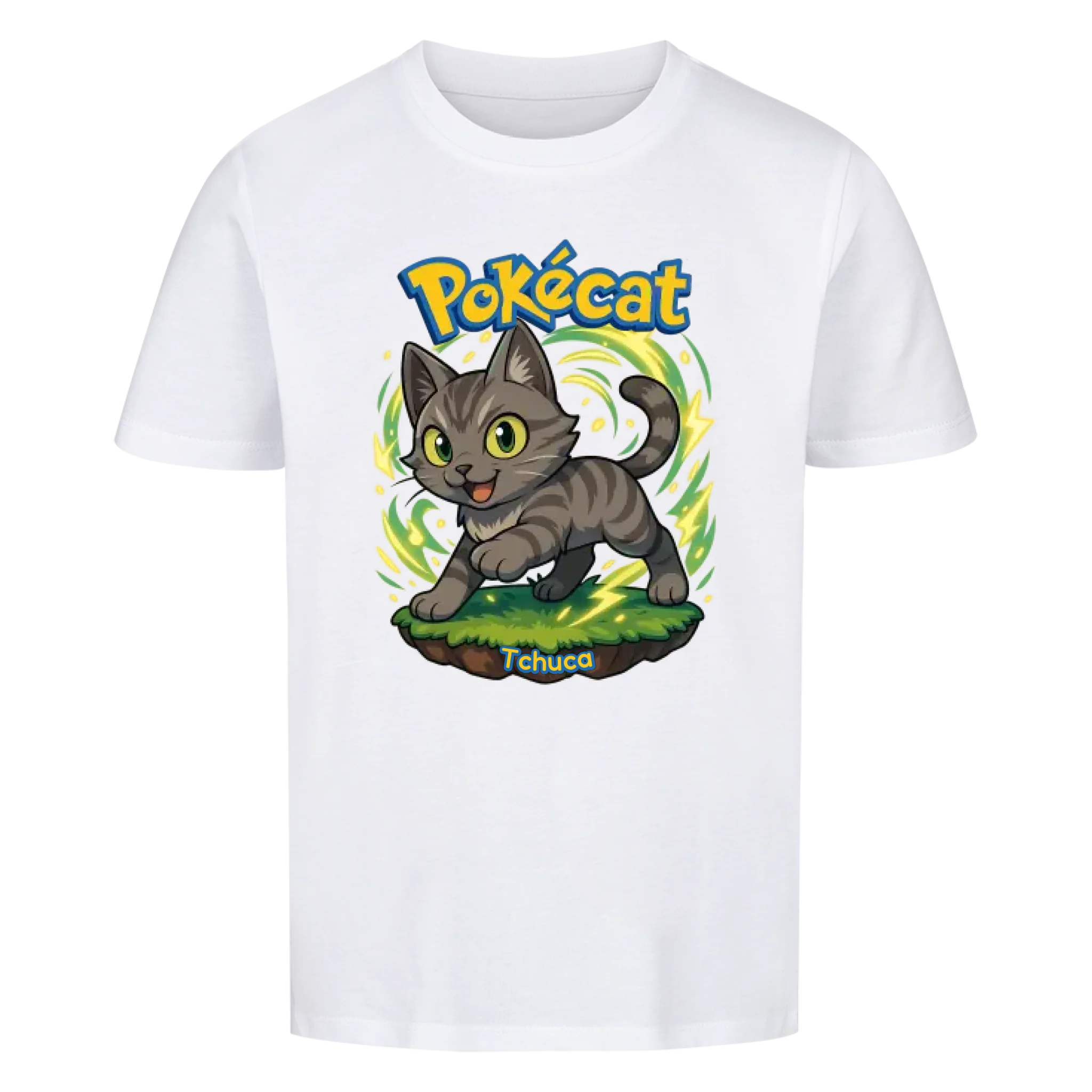 Pokécat - Energy Aura - Individuelles Premium T-Shirt