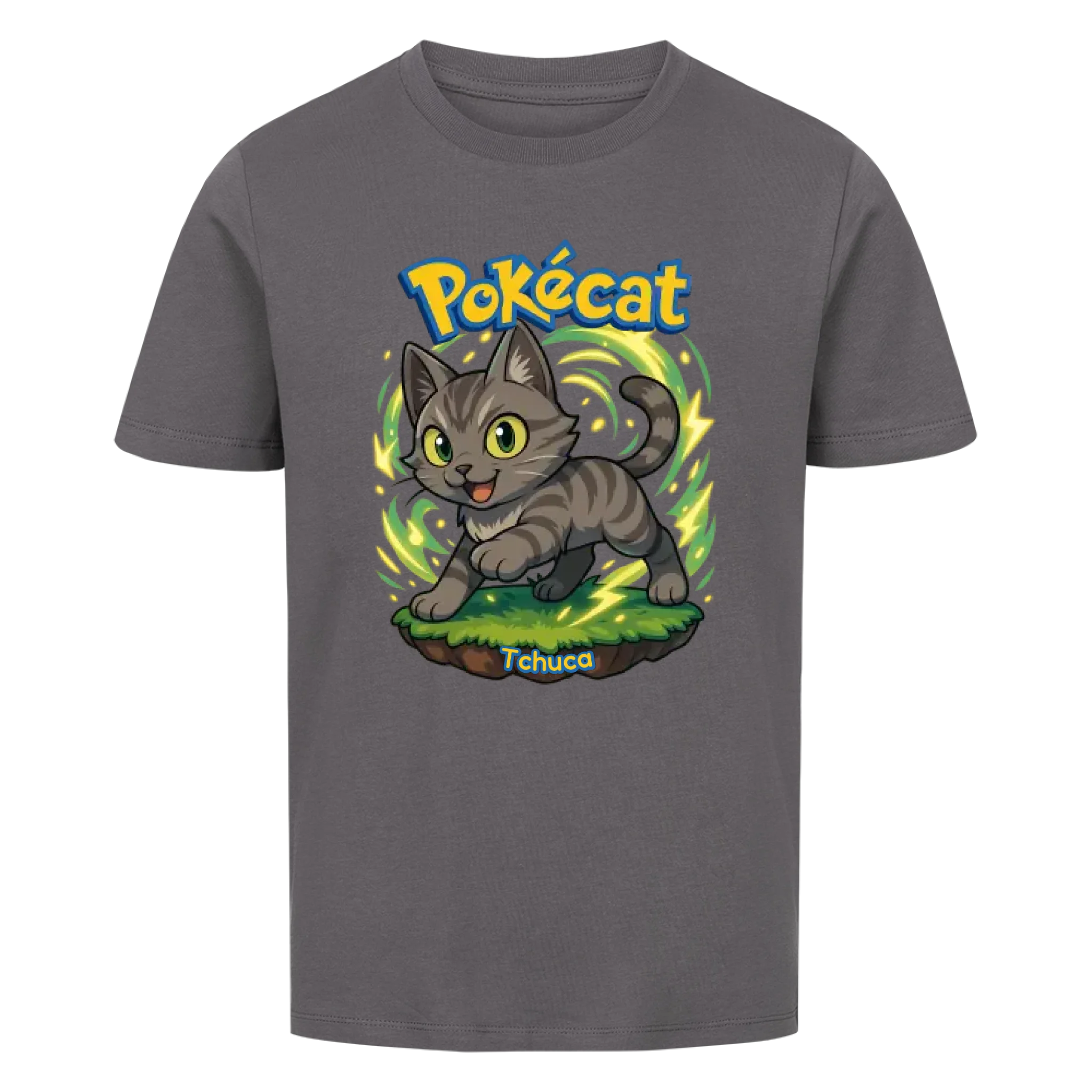 Pokécat - Energy Aura - Individuelles Premium T-Shirt