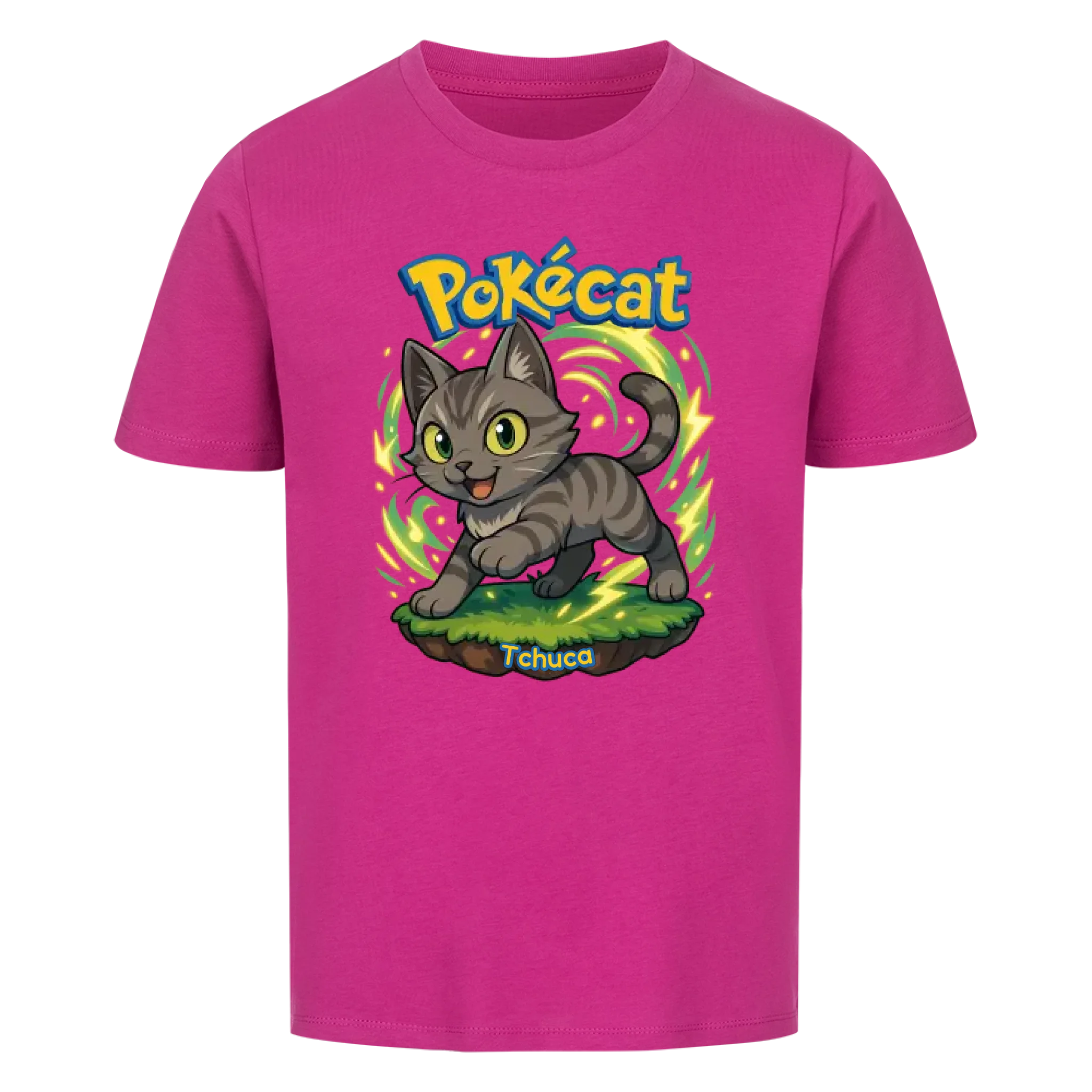 Pokécat - Energy Aura - Individuelles Premium T-Shirt