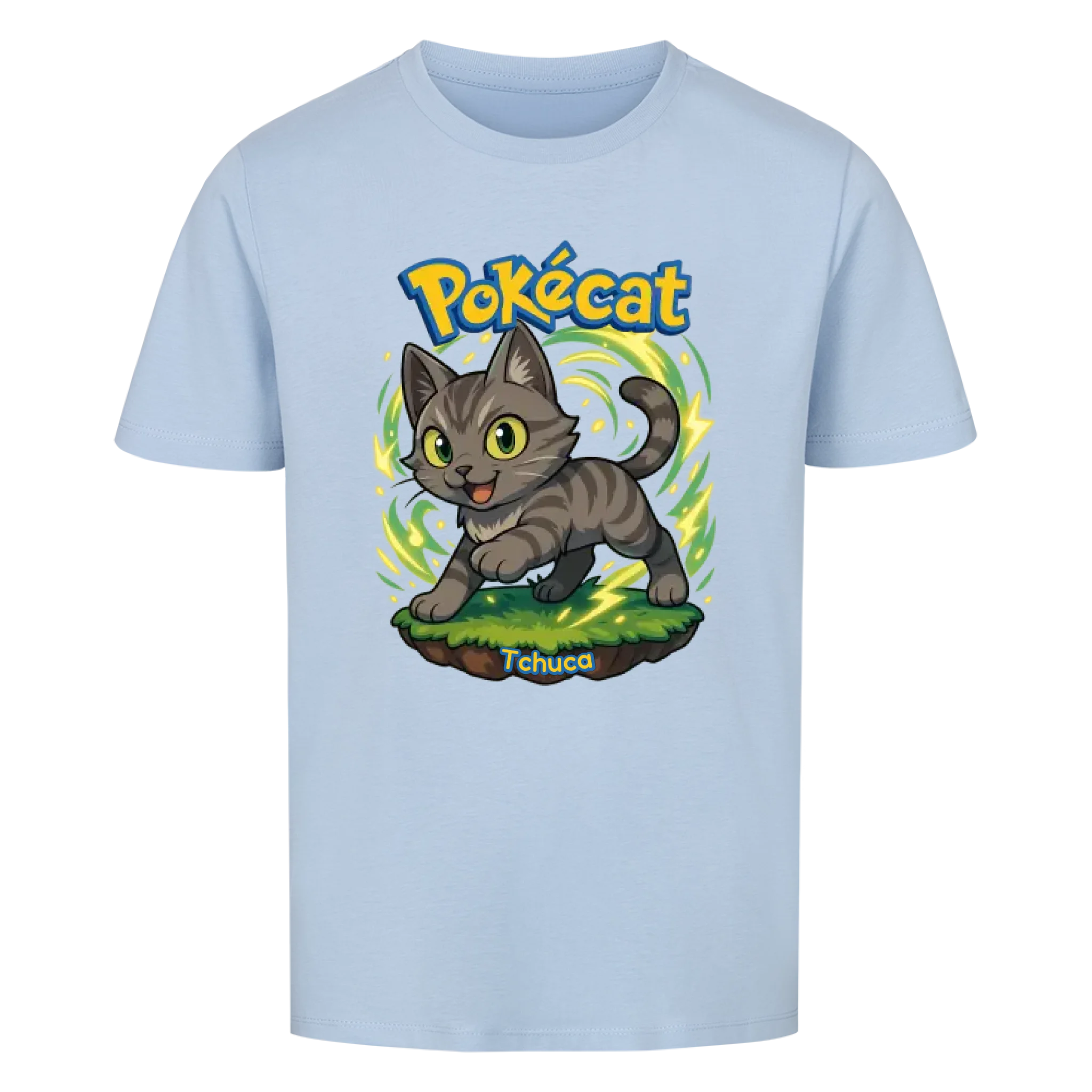 Pokécat - Energy Aura - Individuelles Premium T-Shirt