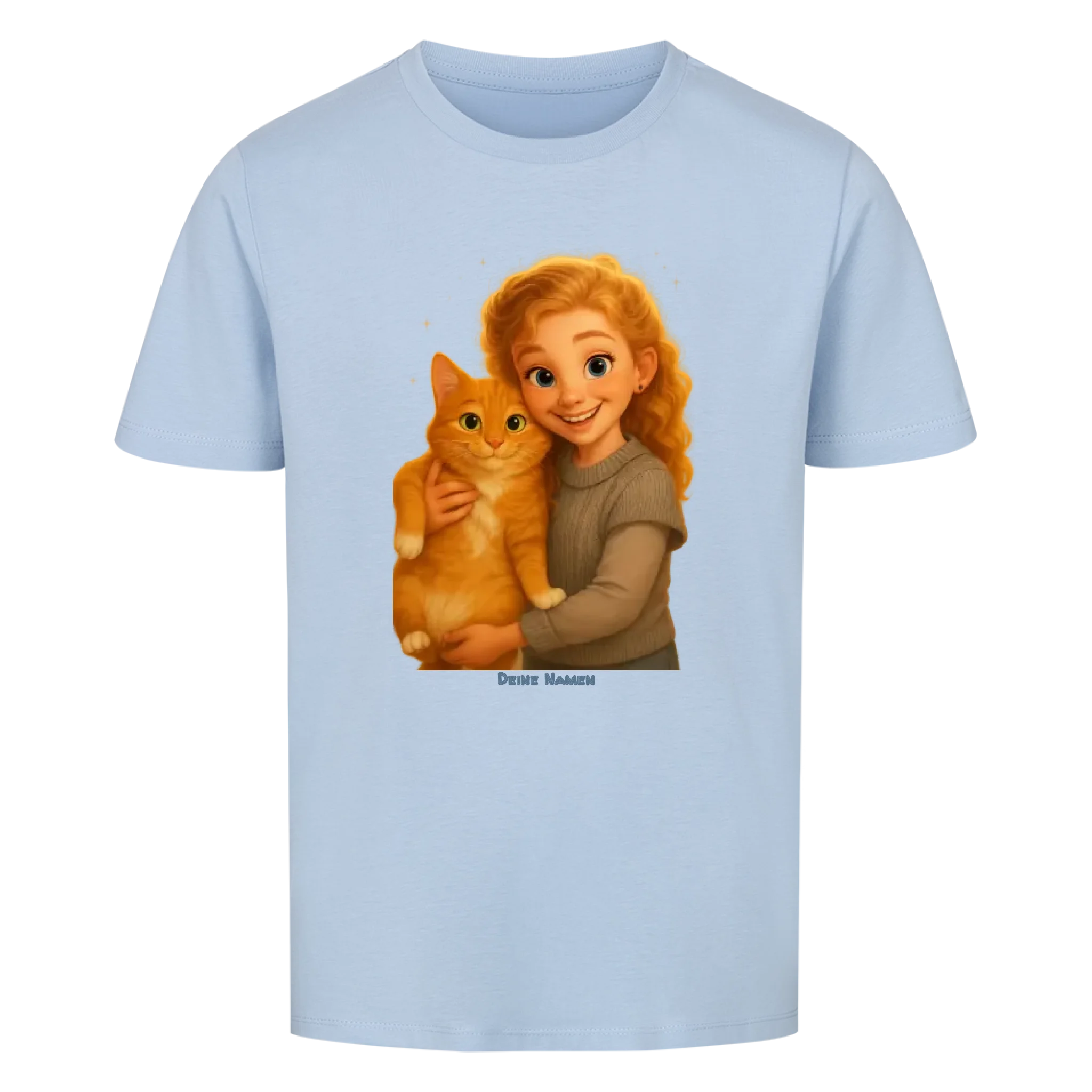 Comic-Märchen-Style Fellfamilien-Porträt - Individuelles Premium T-Shirt