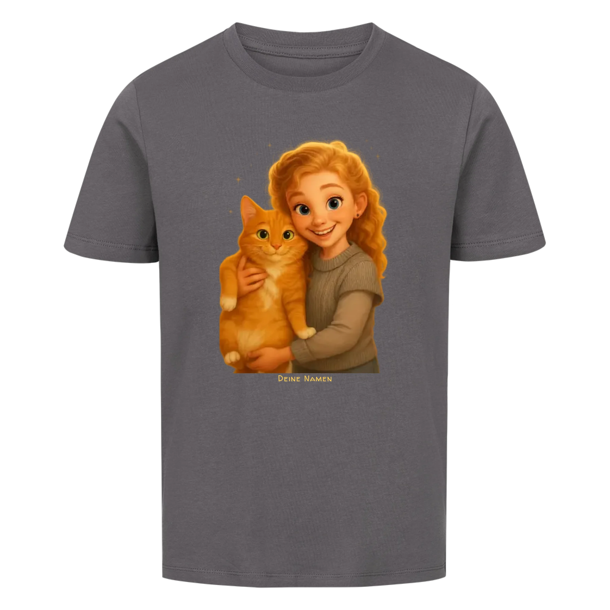 Disney-Style Fellfamilien-Porträt - Individuelles Premium T-Shirt