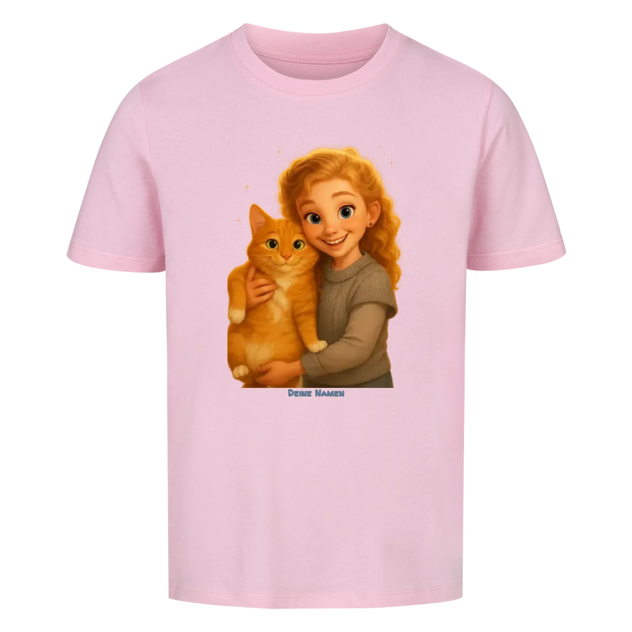 Comic-Märchen-Style Fellfamilien-Porträt - Individuelles Premium T-Shirt