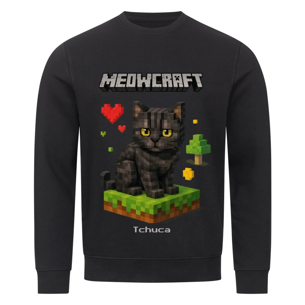 Meowcraft - Katzen - Individuelles Premium Sweatshirt (Unisex)