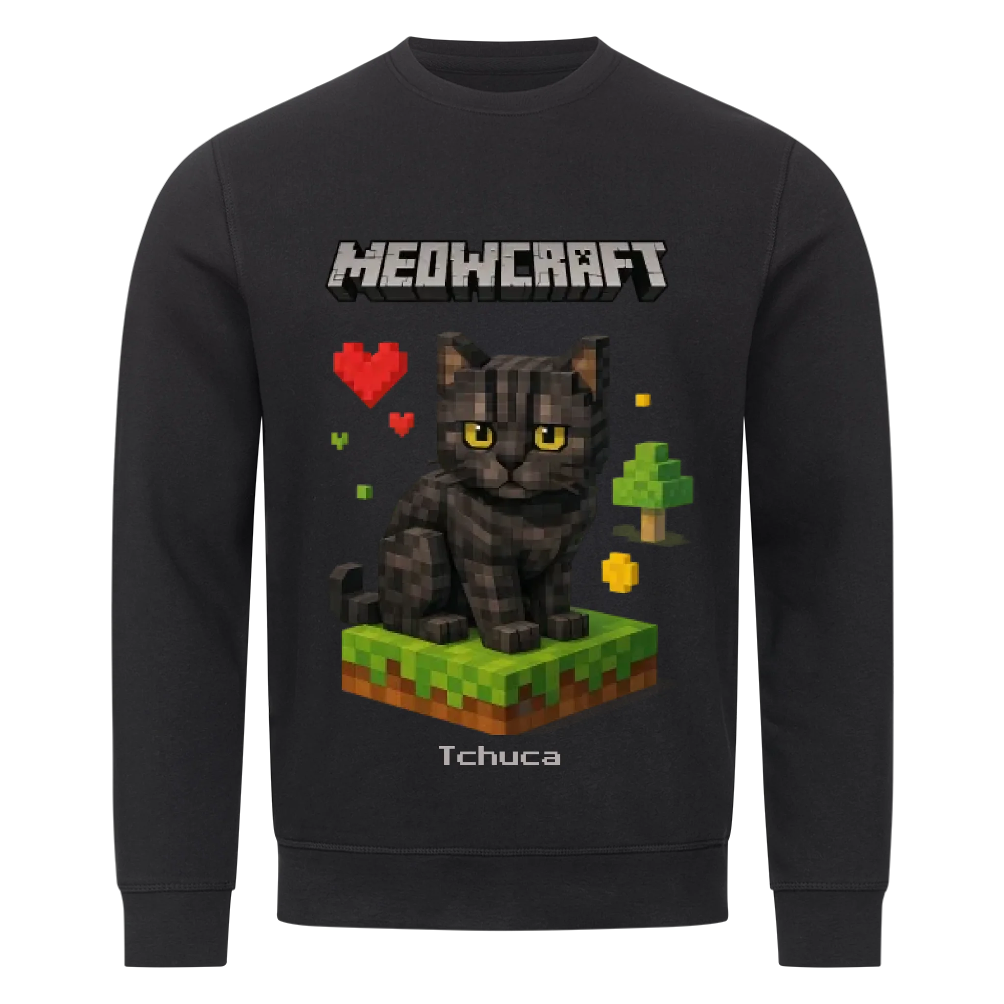 Meowcraft - Katzen - Individuelles Premium Sweatshirt (Unisex)