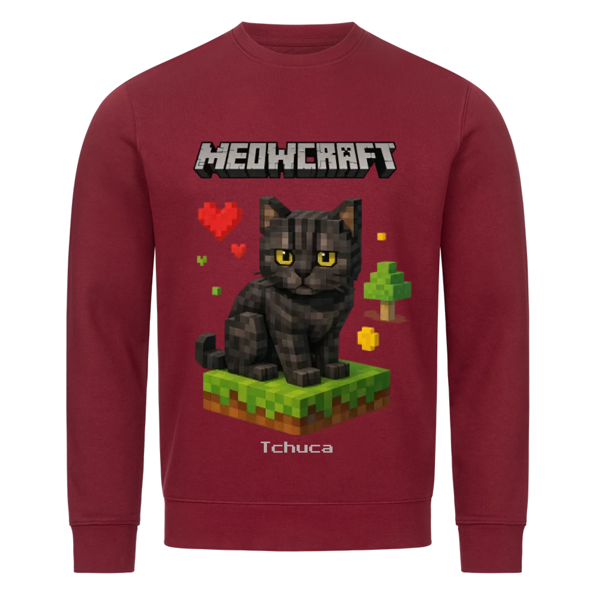 Meowcraft - Katzen - Individuelles Premium Sweatshirt (Unisex)