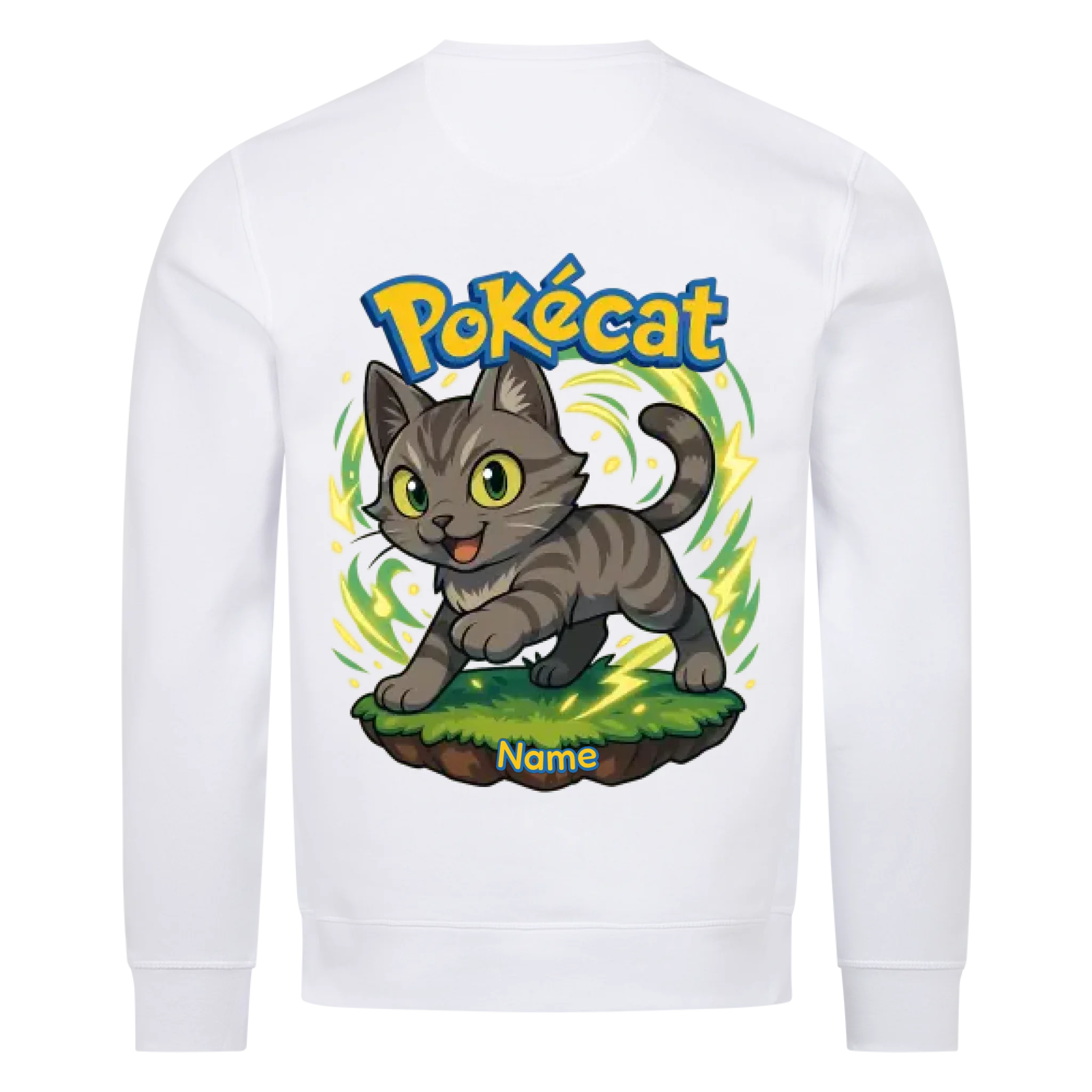 Pokécat - Energy Aura - Katzen - Individuelles Premium Sweatshirt (Unisex)