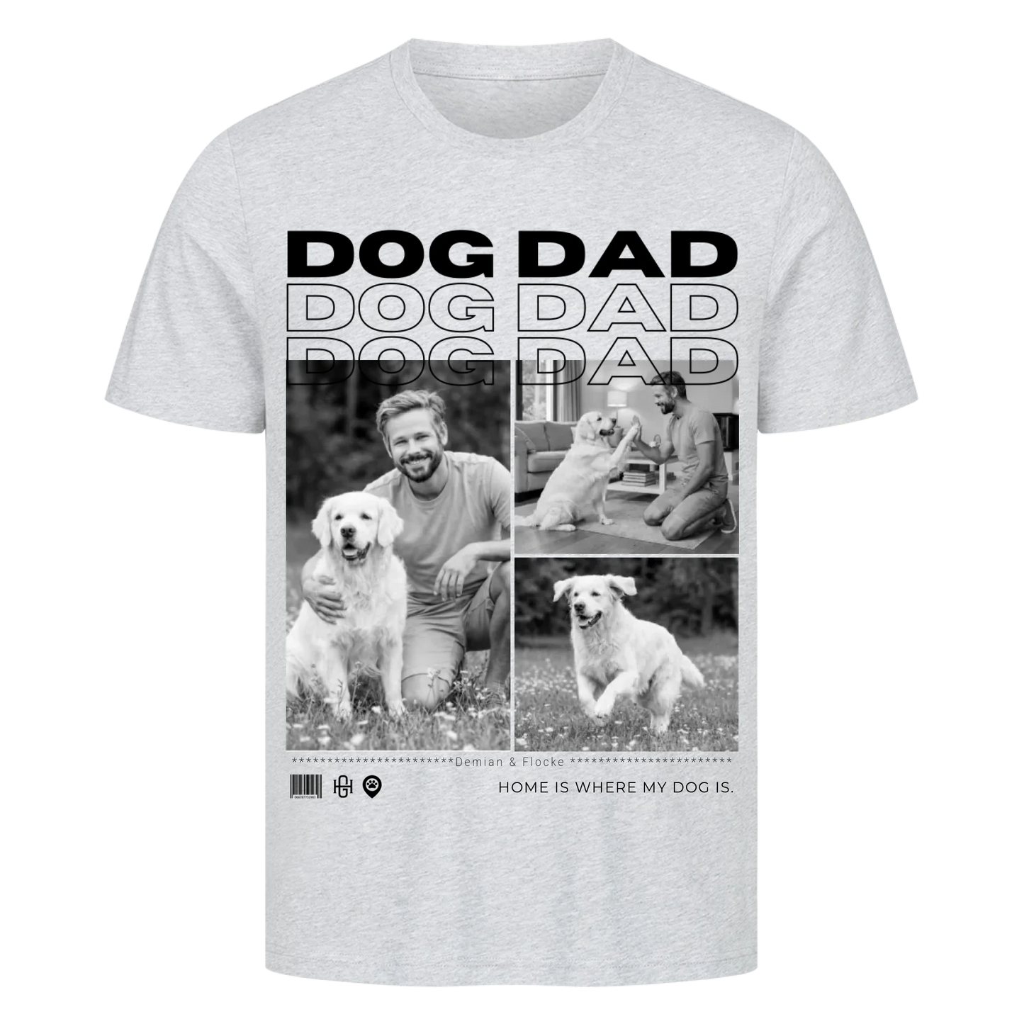 Dog Dad Premium T-Shirt - Eigene Fotos