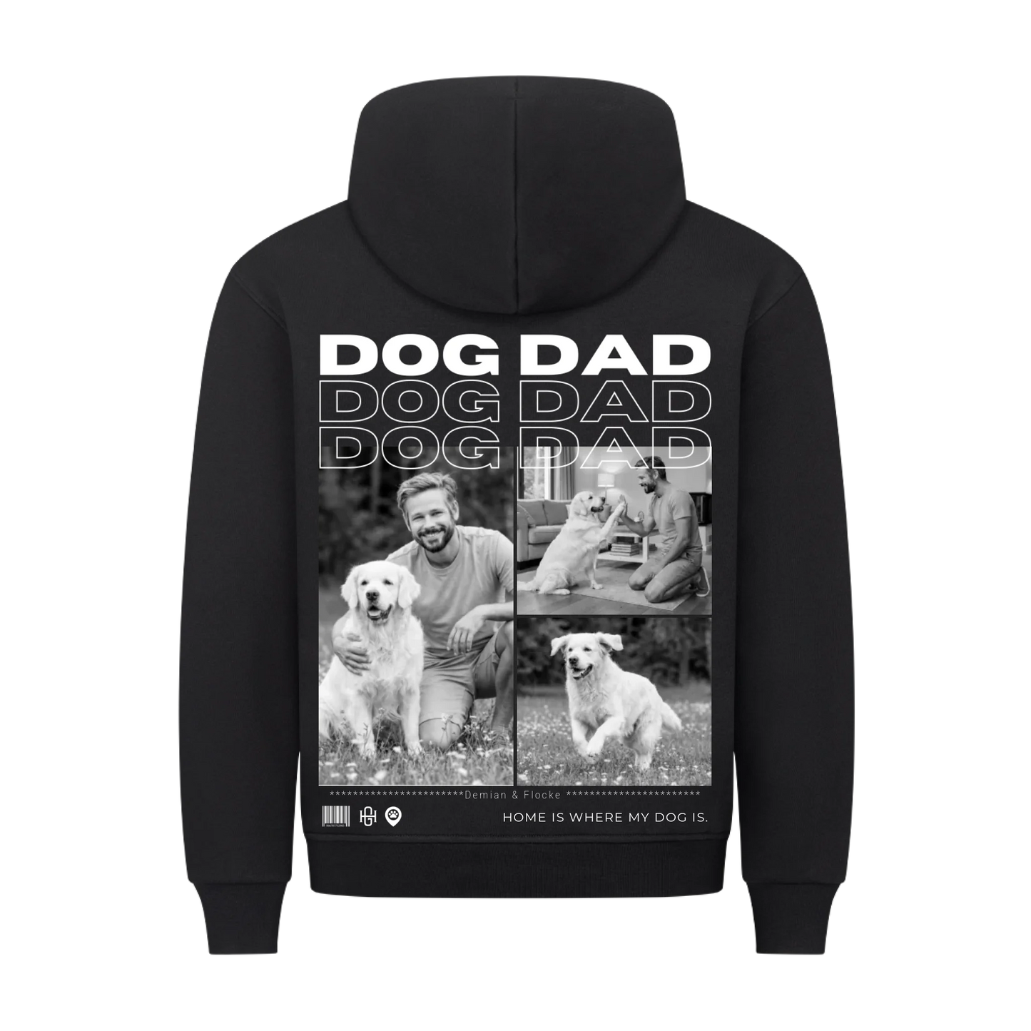Dog Dad Premium Hoodie - Eigene Fotos