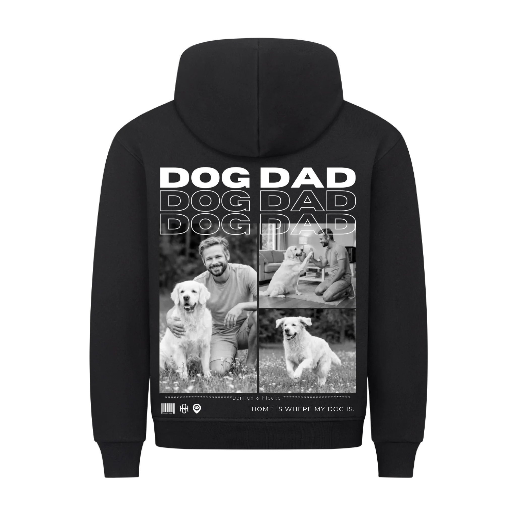Dog Dad - Individueller Premium Hoodie (Unisex)