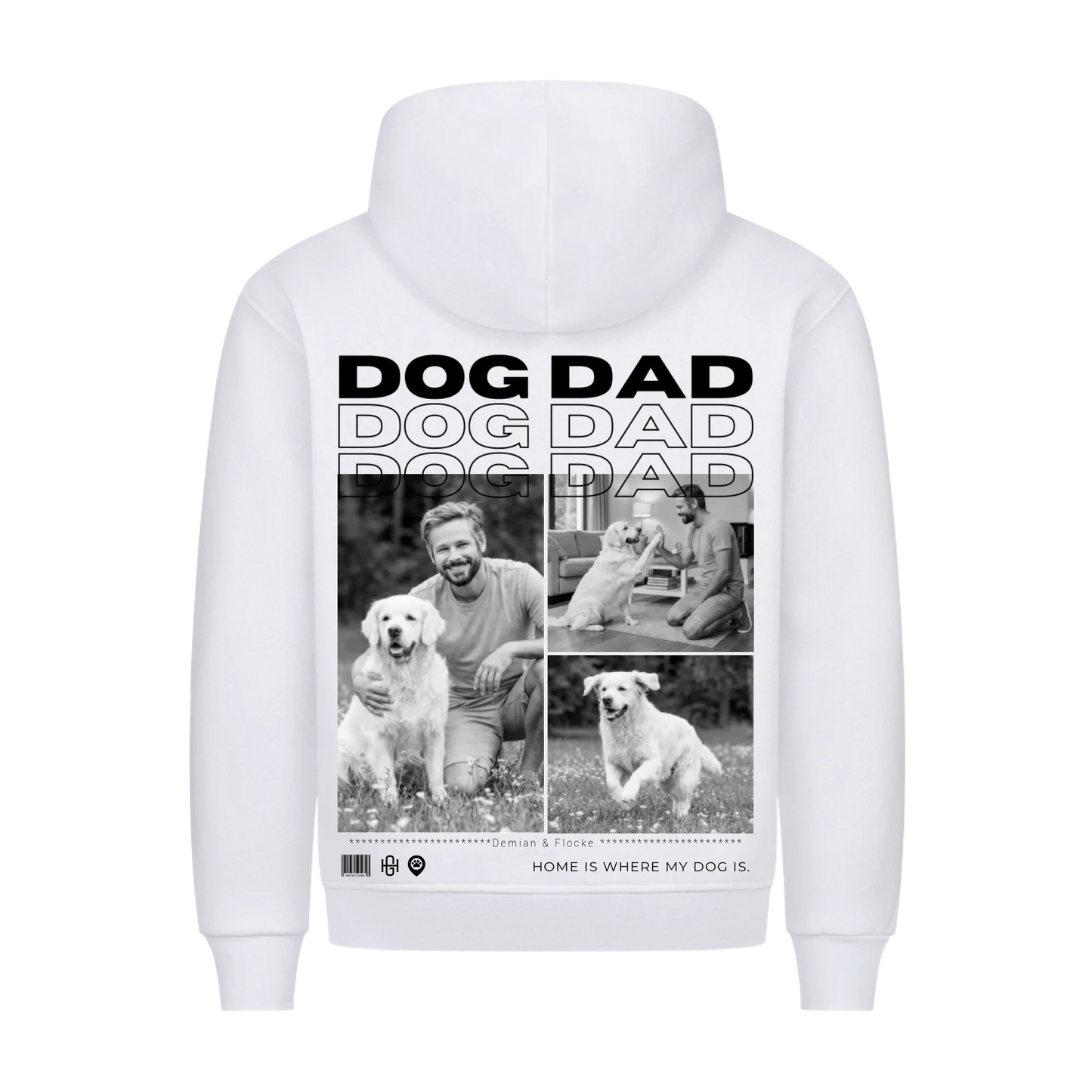 Dog Dad Premium Hoodie - Eigene Fotos