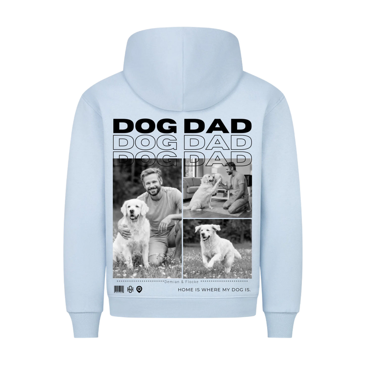 Dog Dad Premium Hoodie - Eigene Fotos