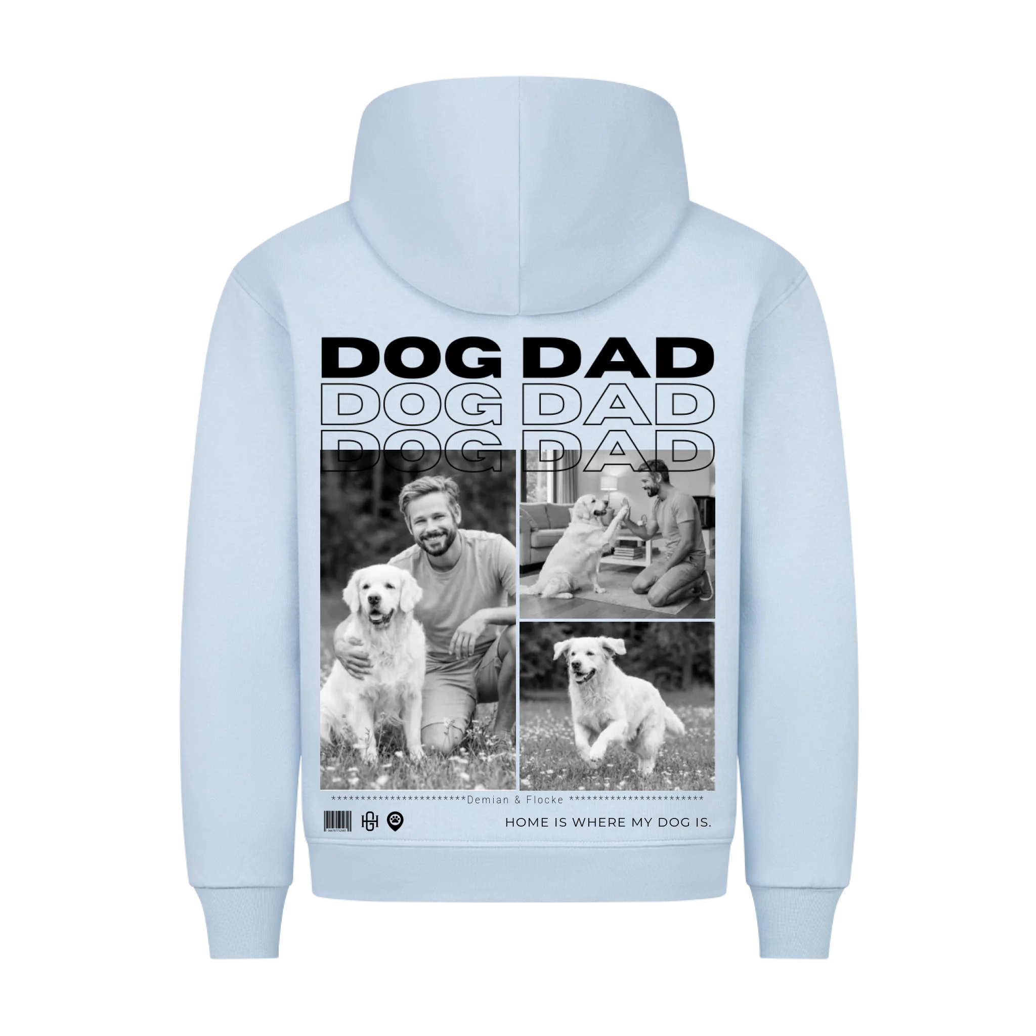 Dog Dad - Individueller Premium Hoodie (Unisex)