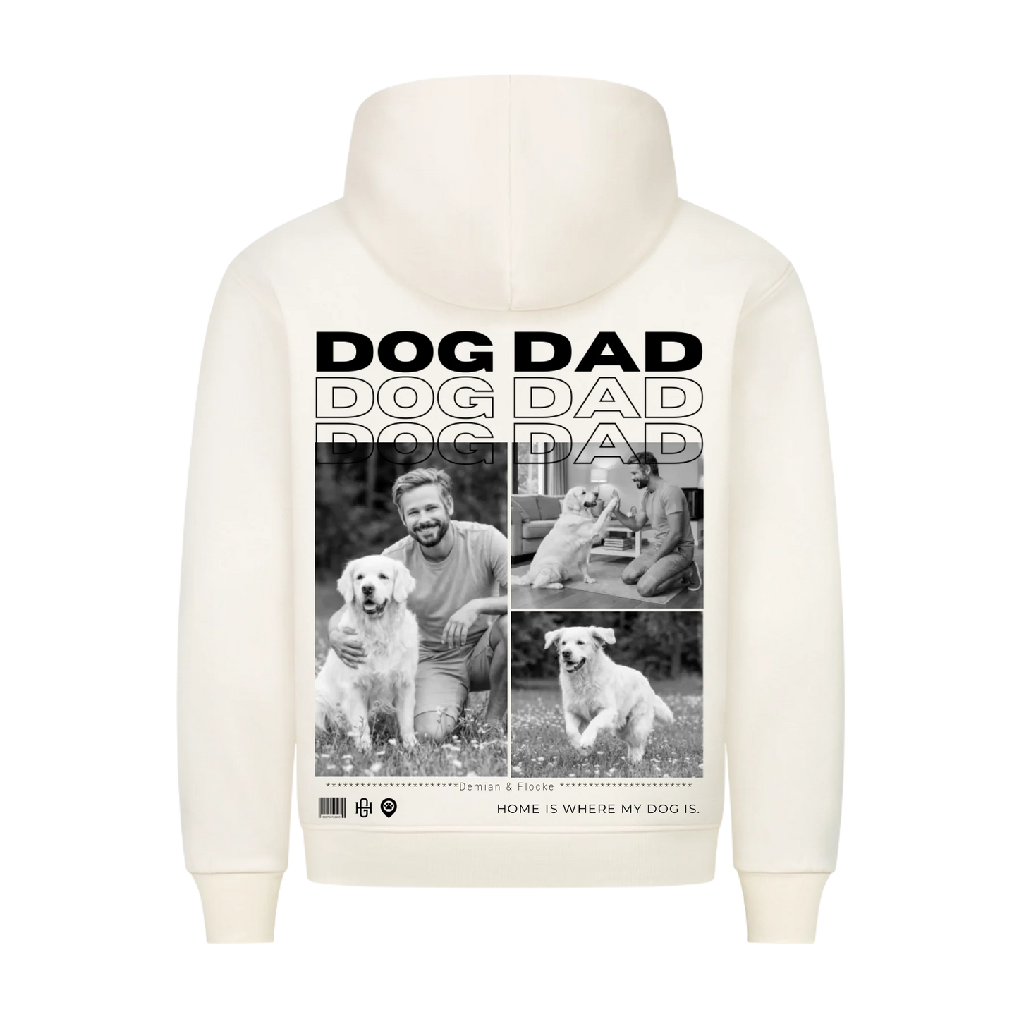 Dog Dad Premium Hoodie - Eigene Fotos