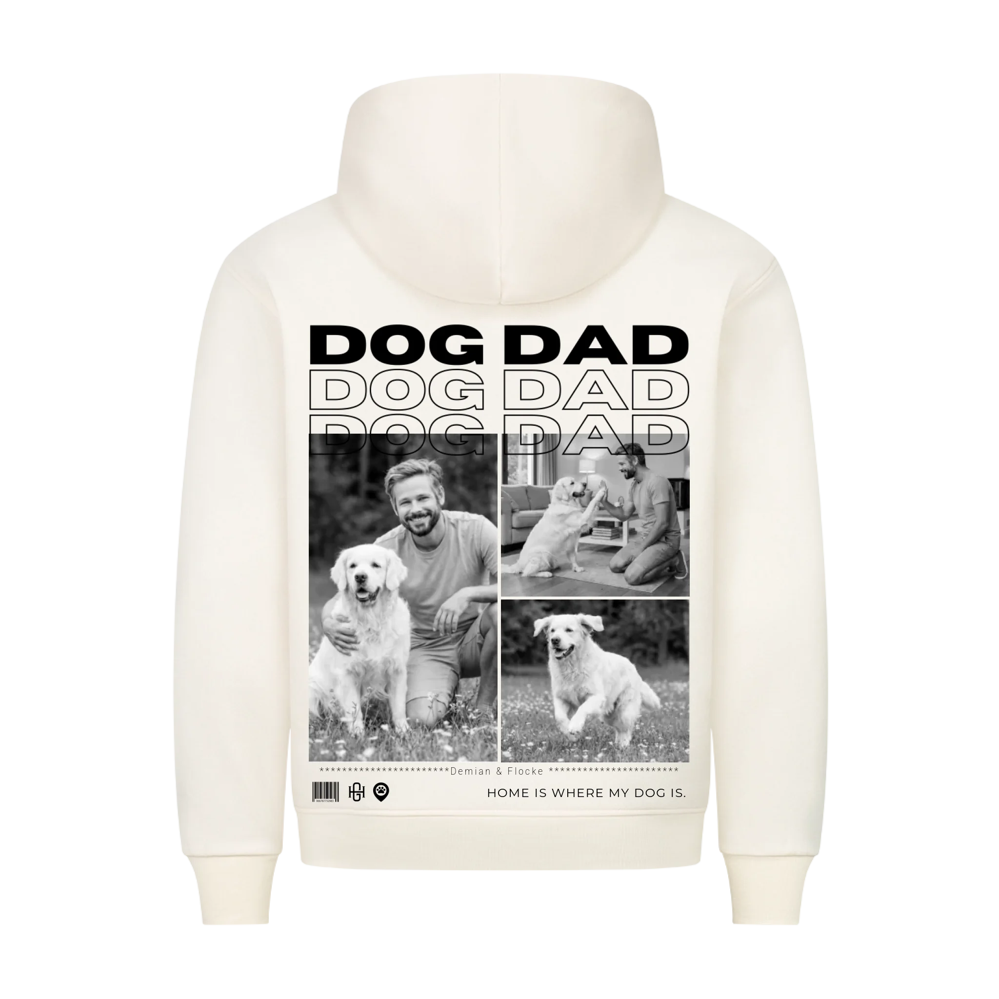 Dog Dad - Individueller Premium Hoodie (Unisex)