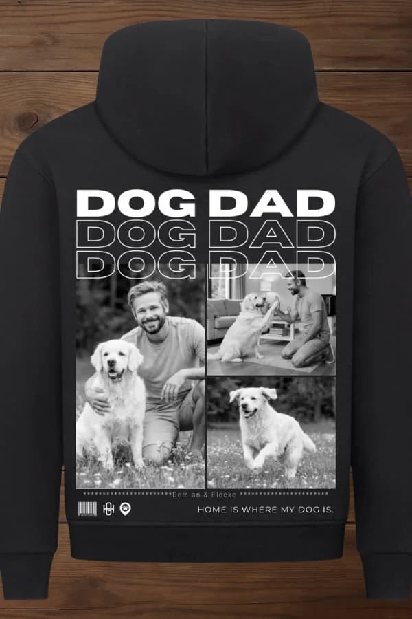 Dog Dad - Individueller Premium Hoodie (Unisex)