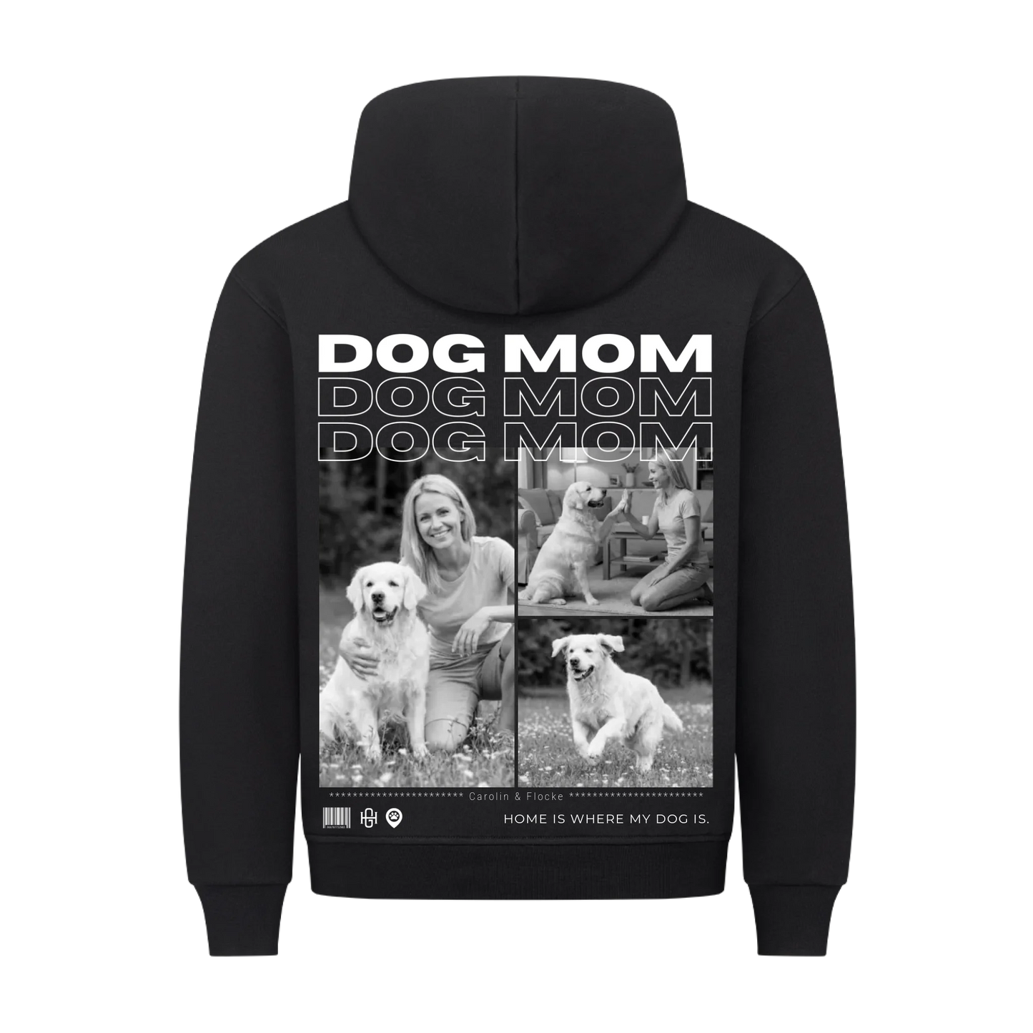 Dog Mom Premium Hoodie - Eigene Fotos