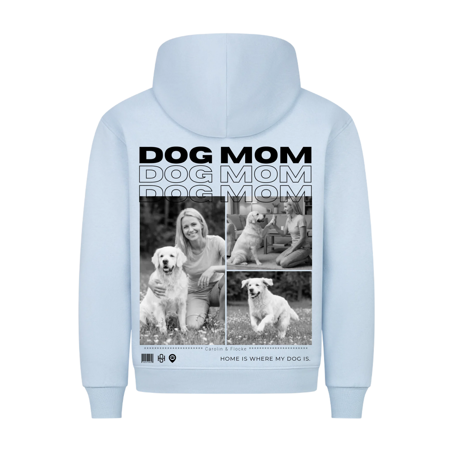 Dog Mom Premium Hoodie - Eigene Fotos
